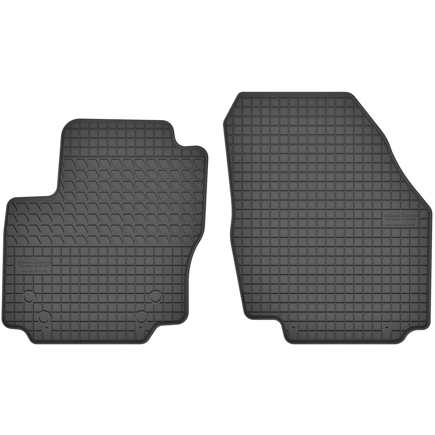 Motohobby Passform Gummi Fußmatten Set für Ford Mondeo 2007 - 2014