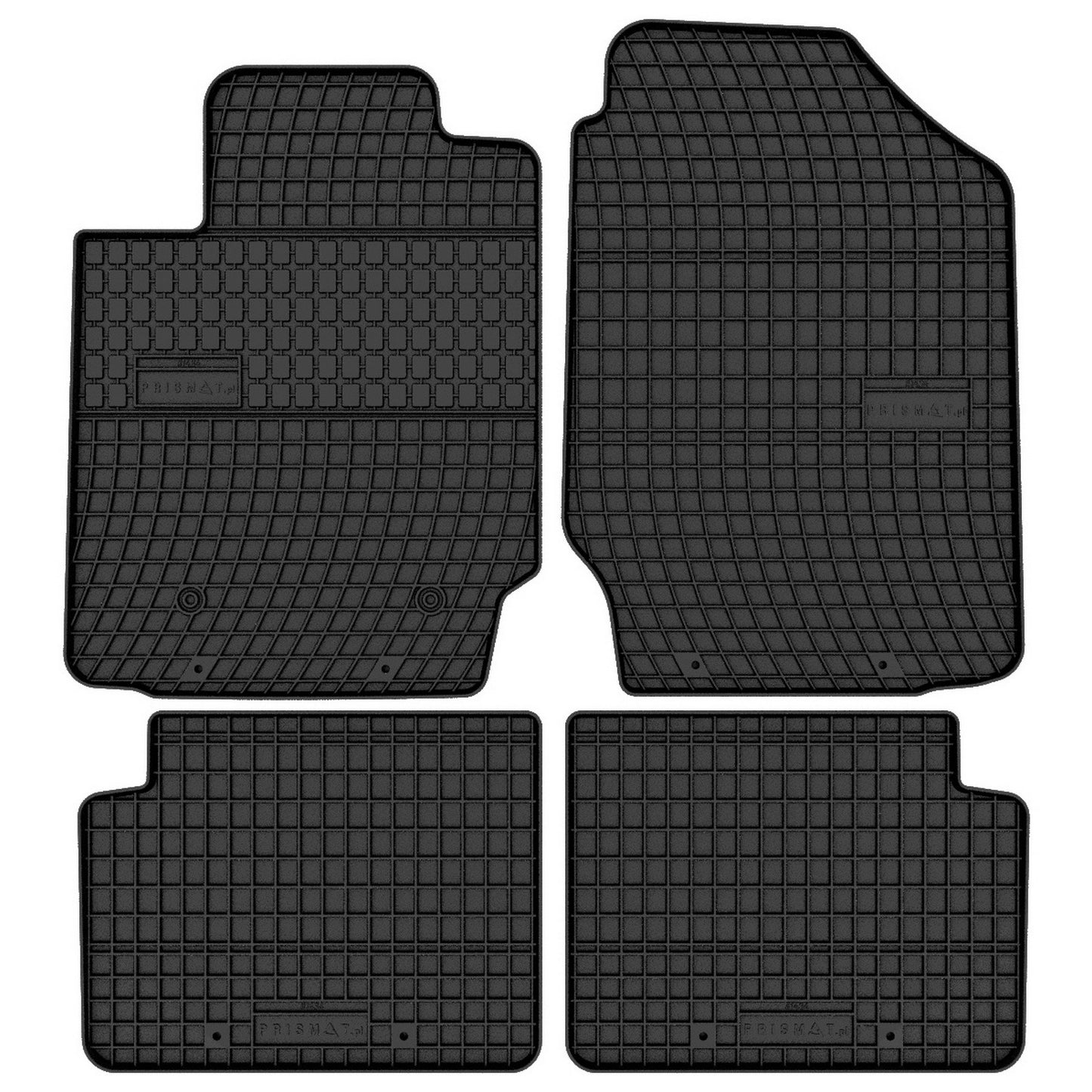 FP-1434-4-Prismat-Passform-Gummi-Fußmatten-Set-Toyota-Corolla-2001-2008