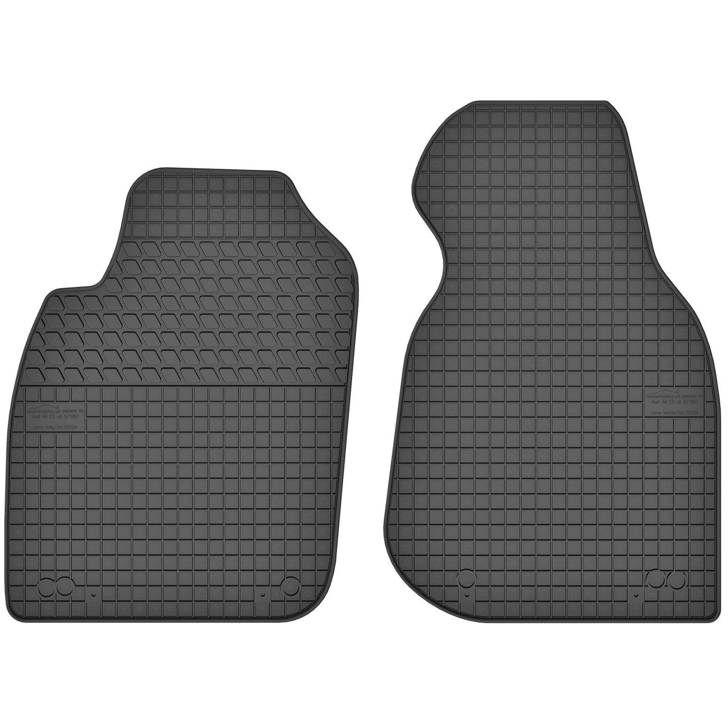 Motohobby Passform Gummi Fußmatten Set für Audi A6 C5 1997 - 2004