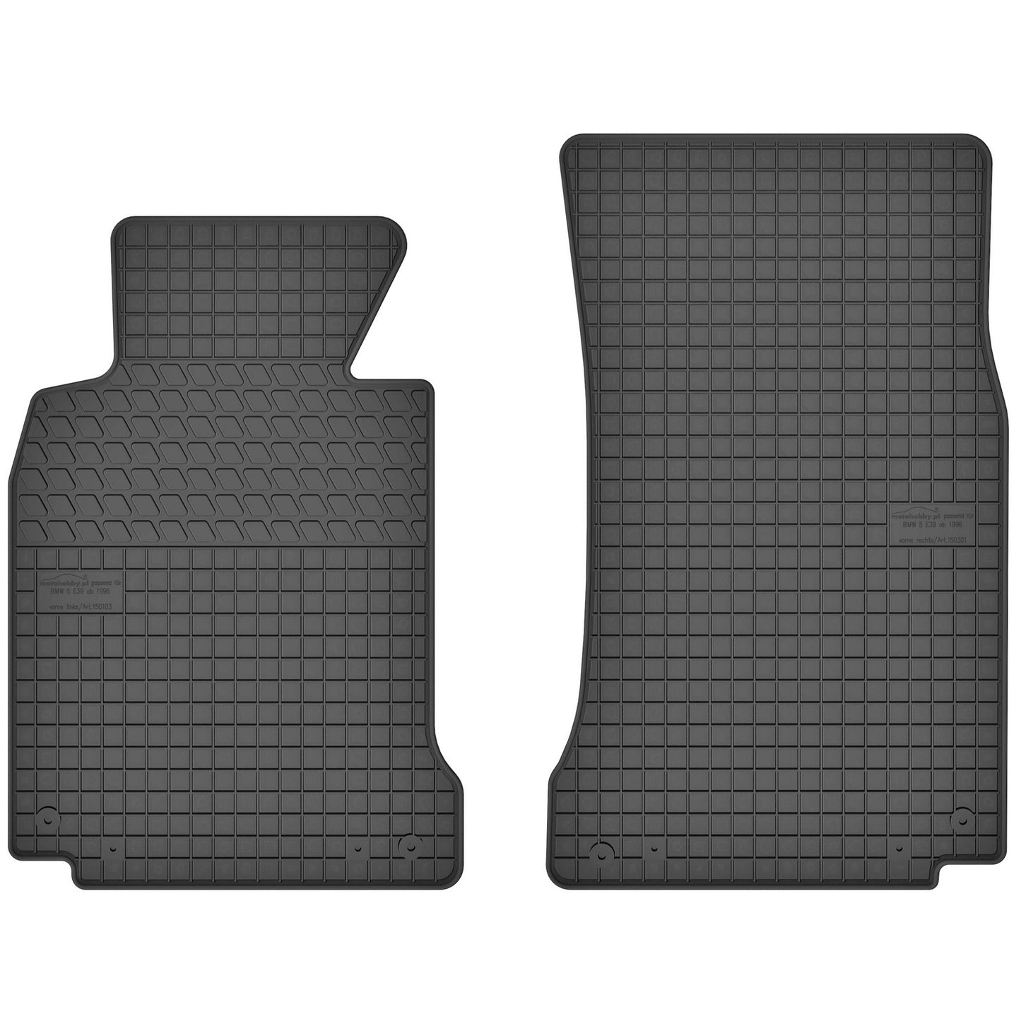 Motohobby Passform Gummi Fußmatten Set für BMW 5er E39 1995 - 2003