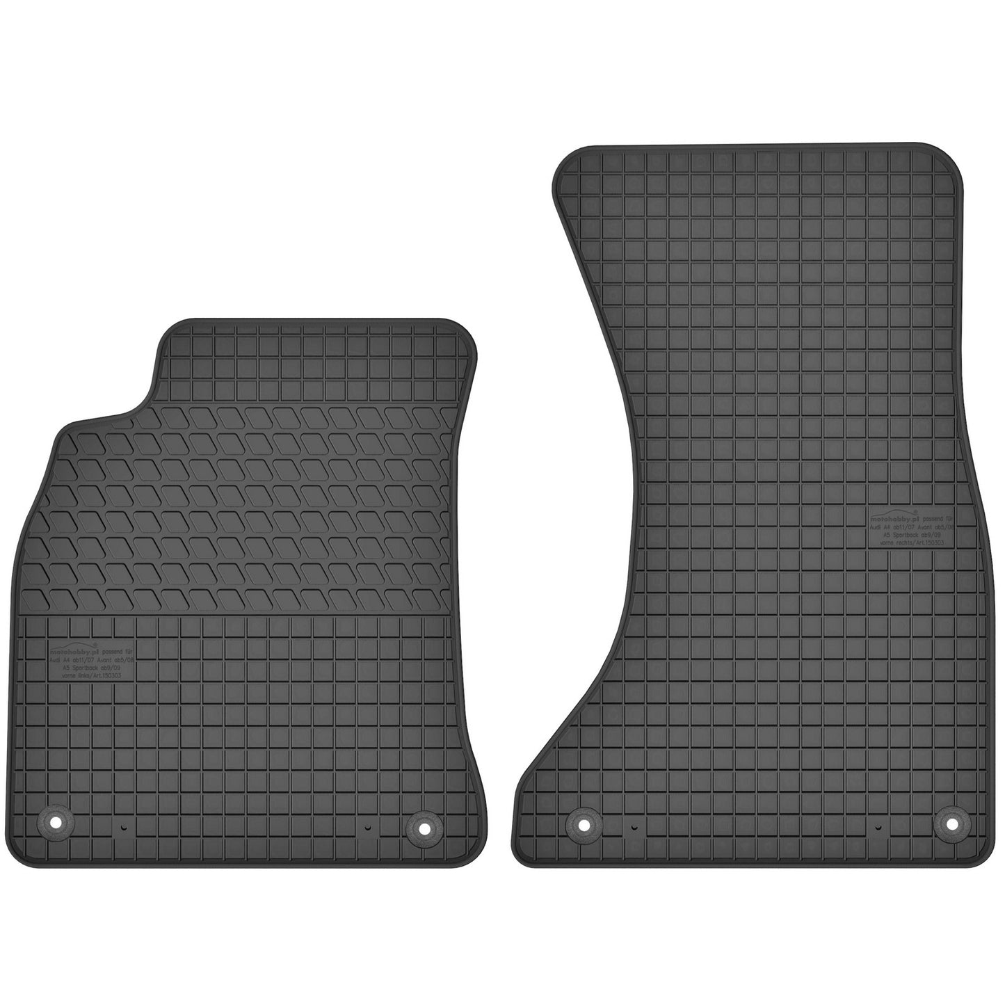 Motohobby Passform Gummi Fußmatten Set für Audi A5 8T 2007 - 2016