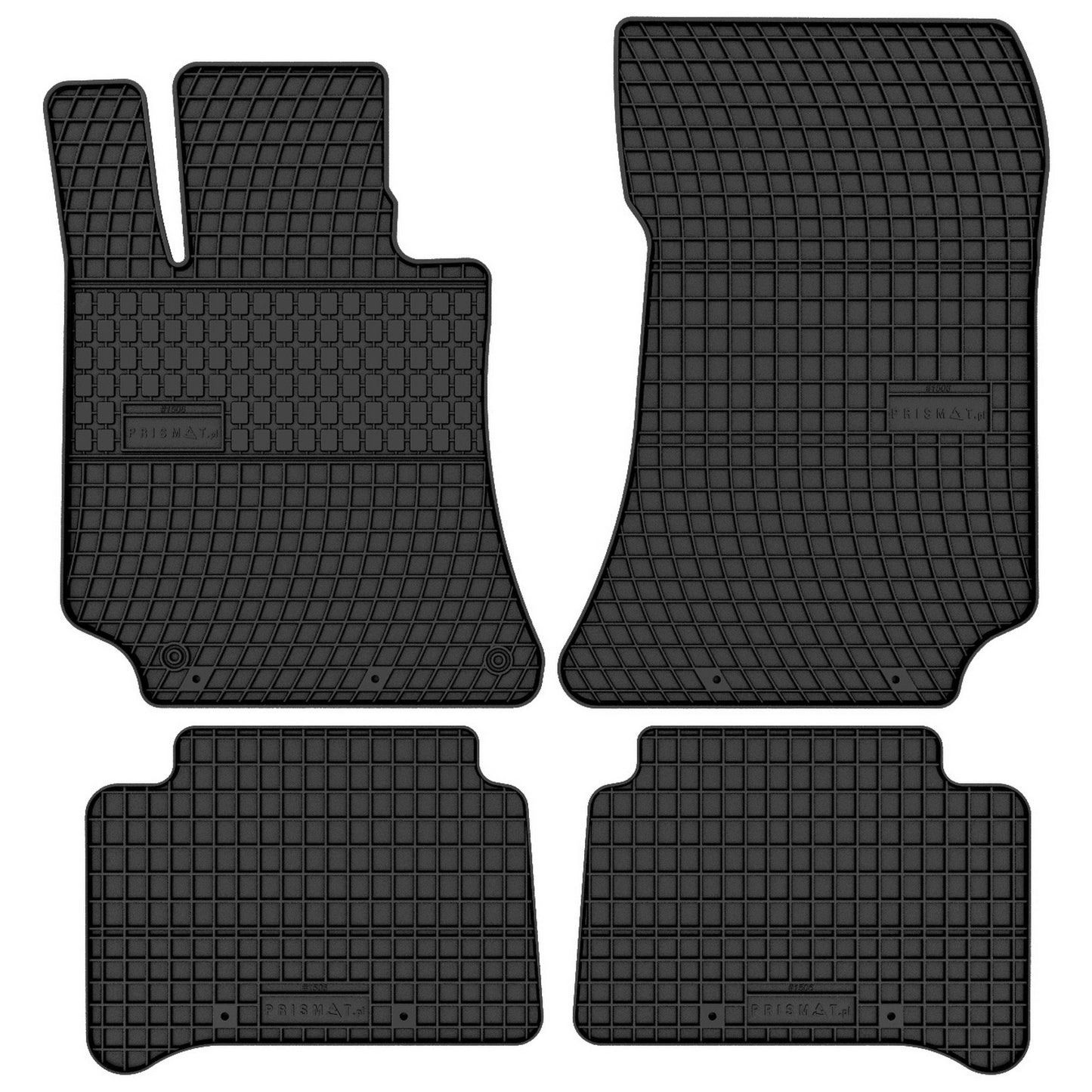 FP-1506-4-Prismat-Passform-Gummi-Fußmatten-Set-Mercedes-CLS-W218-2011-2017