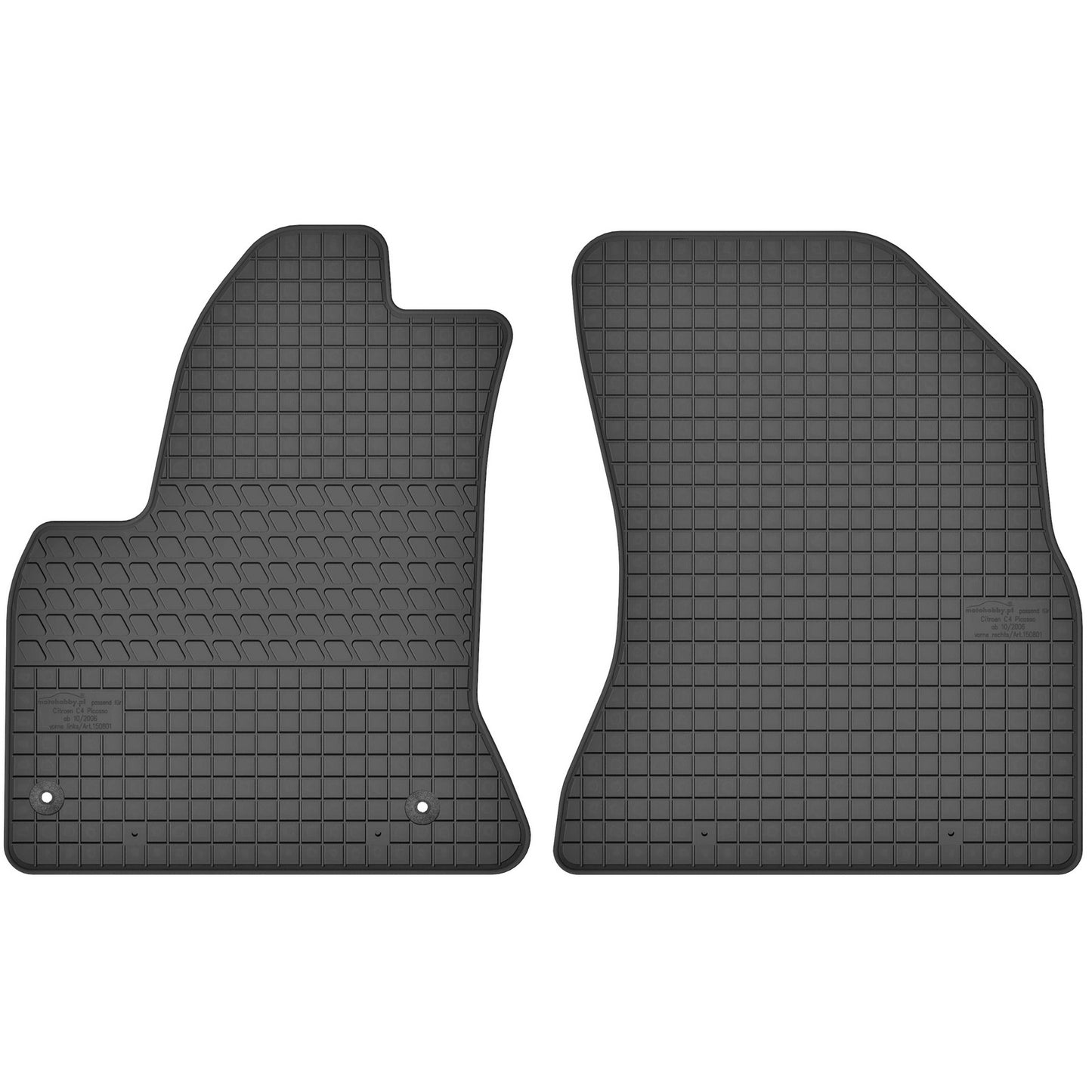 Motohobby Passform Gummi Fußmatten Set für Peugeot 5008 2009 - 2017