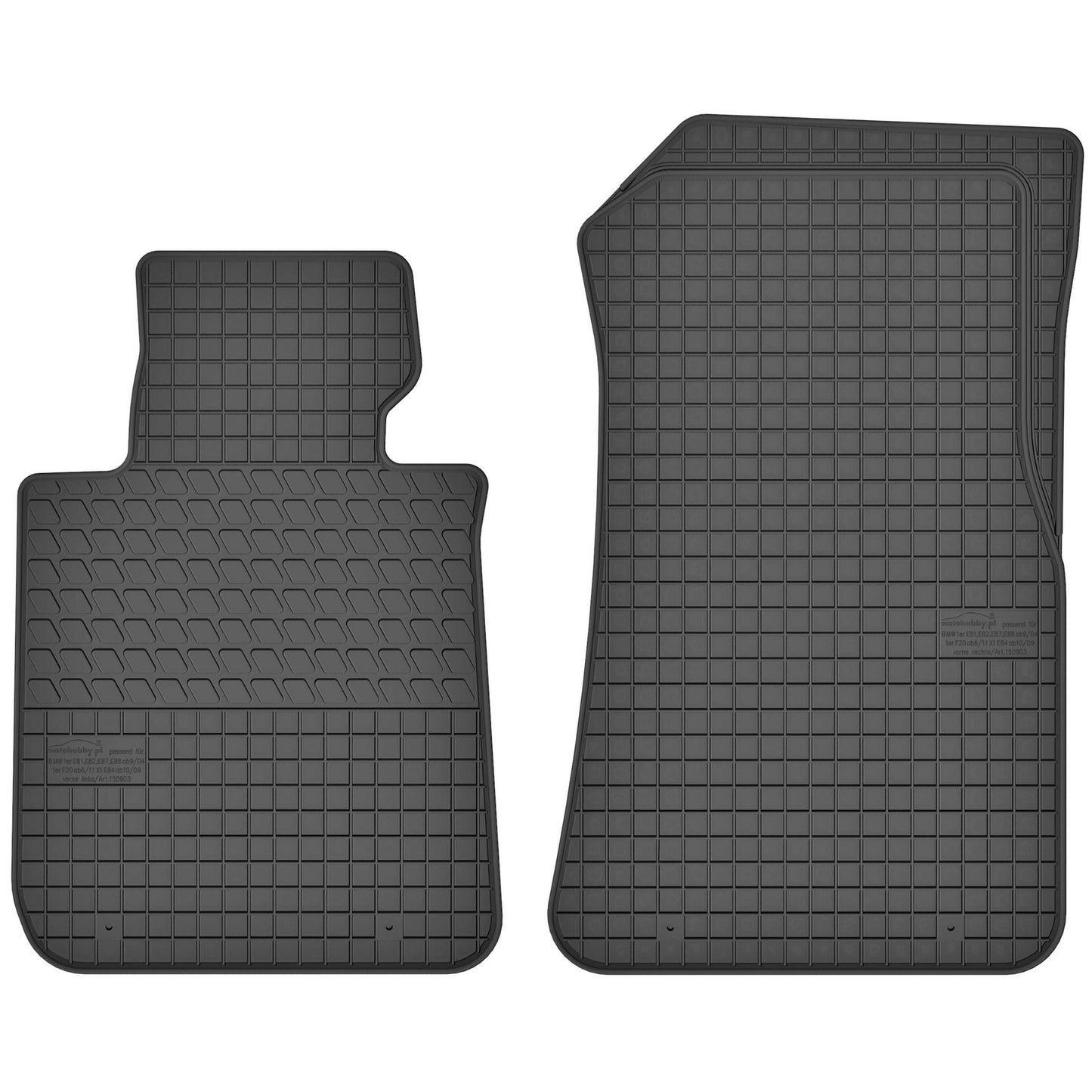 Motohobby Passform Gummi Fußmatten Set für BMW 1er 2004 - 2013