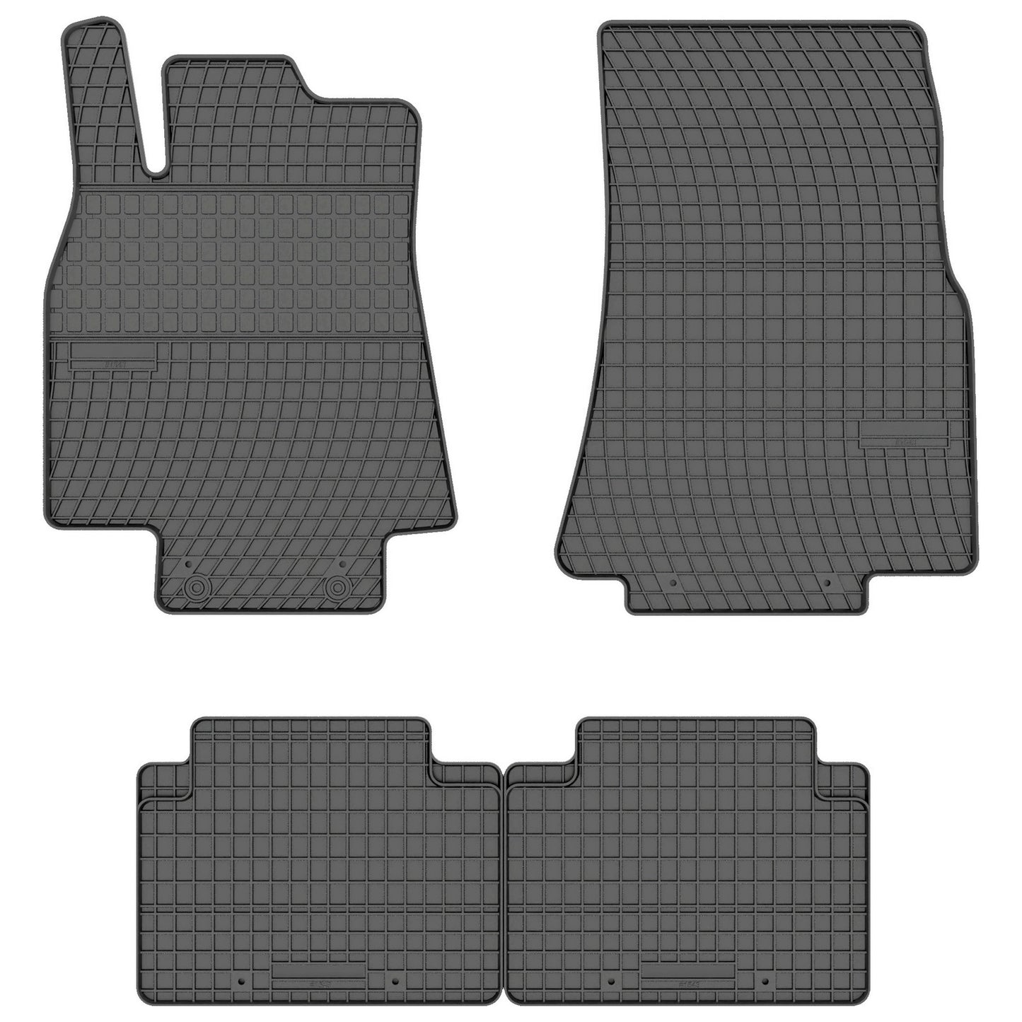 FP-1543-4-Prismat-Passform-Gummi-Fußmatten-Set-Mercedes-B-W245-2005-2011