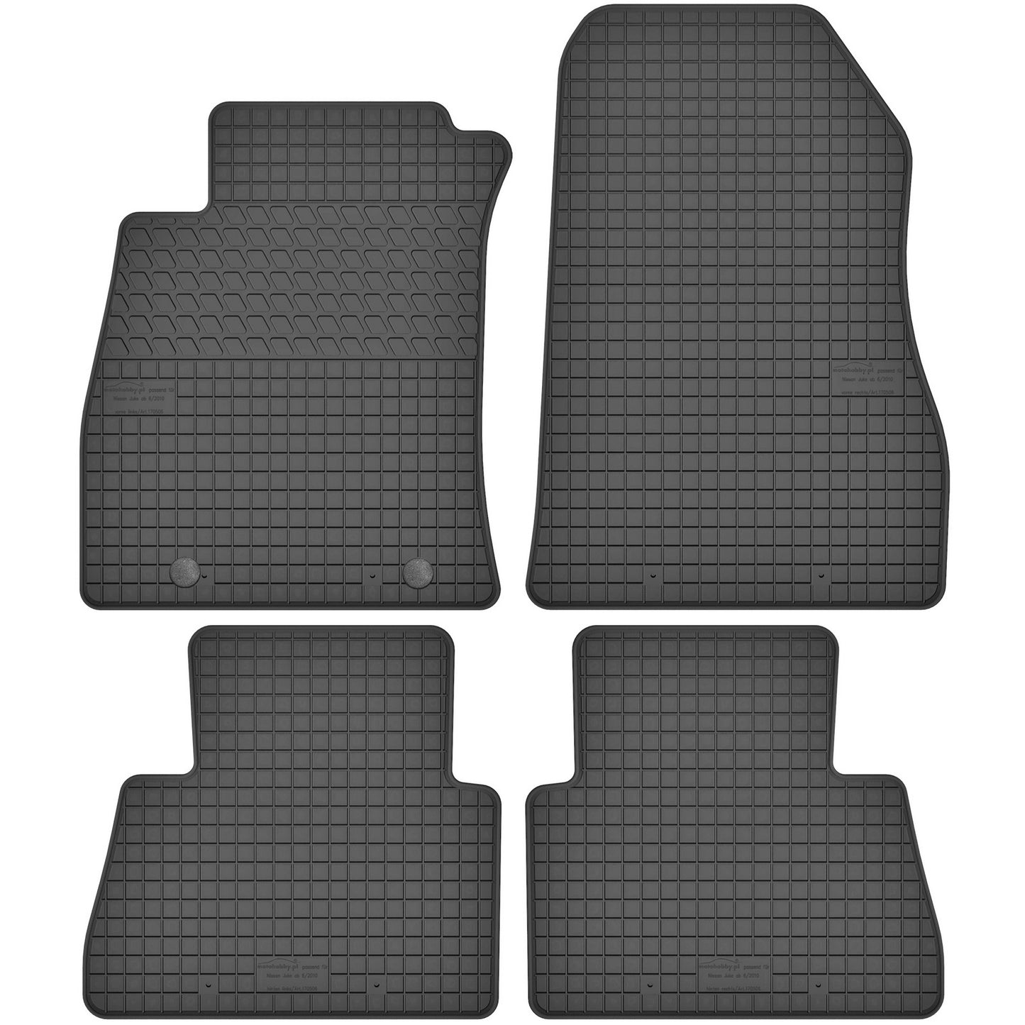 Motohobby Passform Gummi Fußmatten Set für Nissan Juke 2010 - 2020