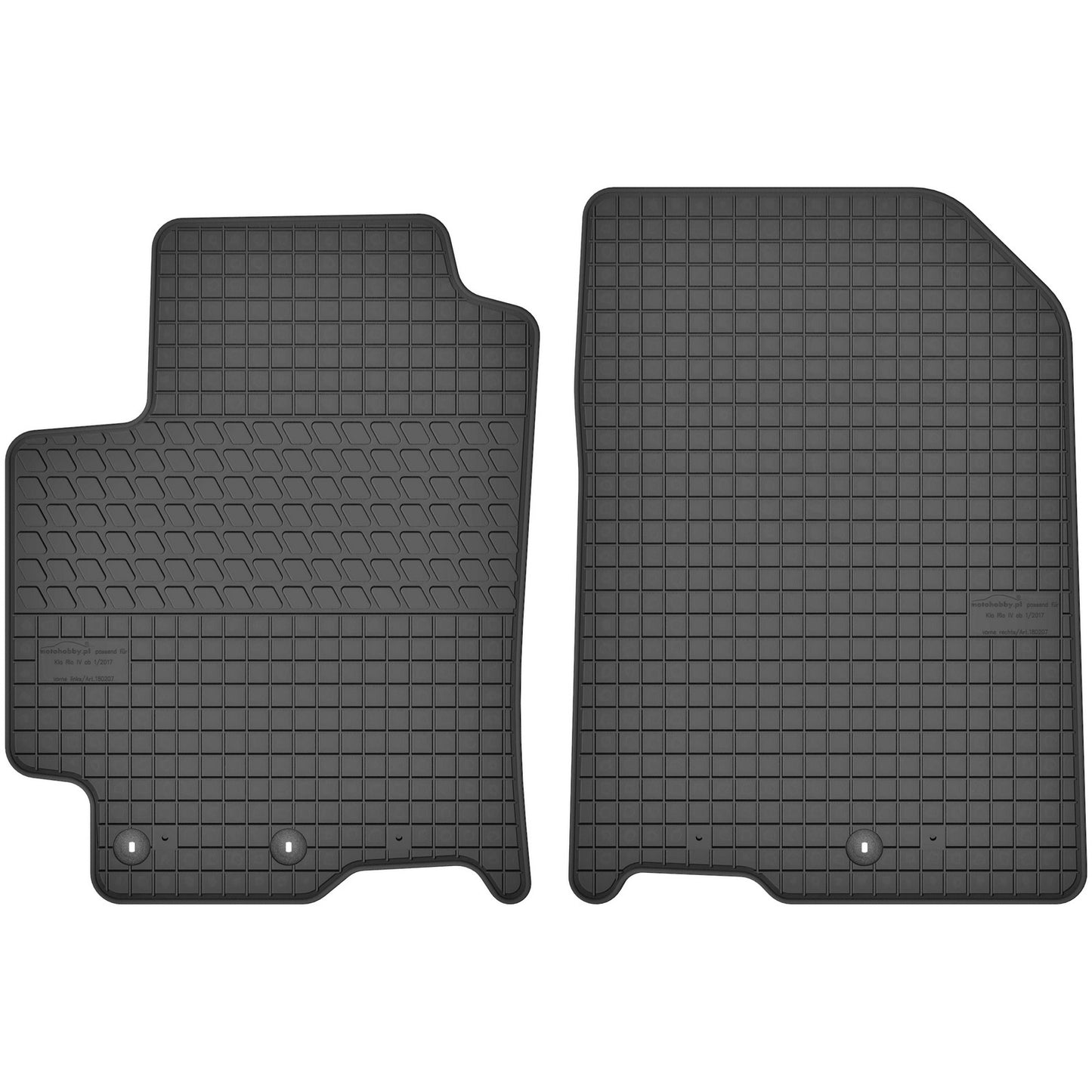 Motohobby Passform Gummi Fußmatten Set für Kia Rio 2017 - 2024