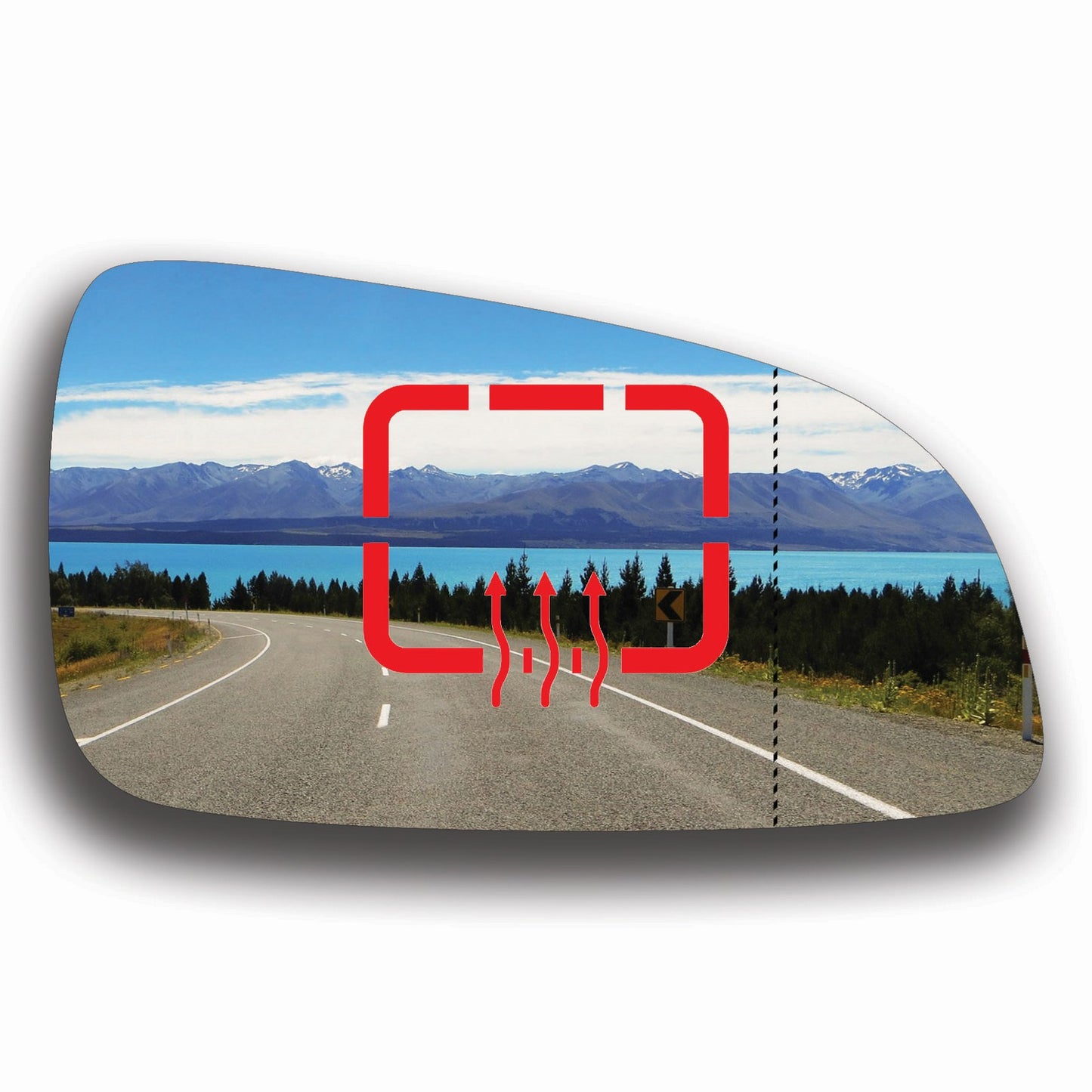 AGCP Spiegelglas Beheizt für Opel Astra H 2004 - 2009