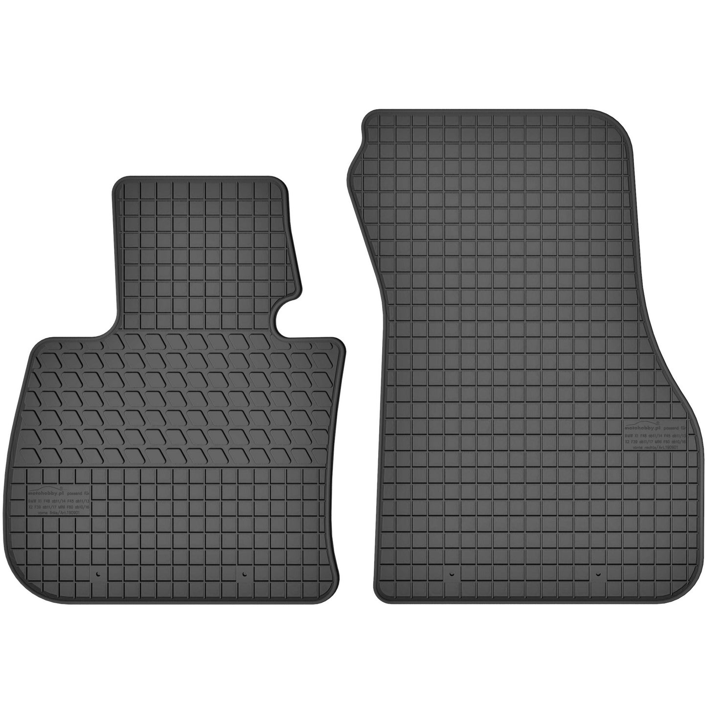 Motohobby Passform Gummi Fußmatten Set für BMW X2 F39 2018 - 2023