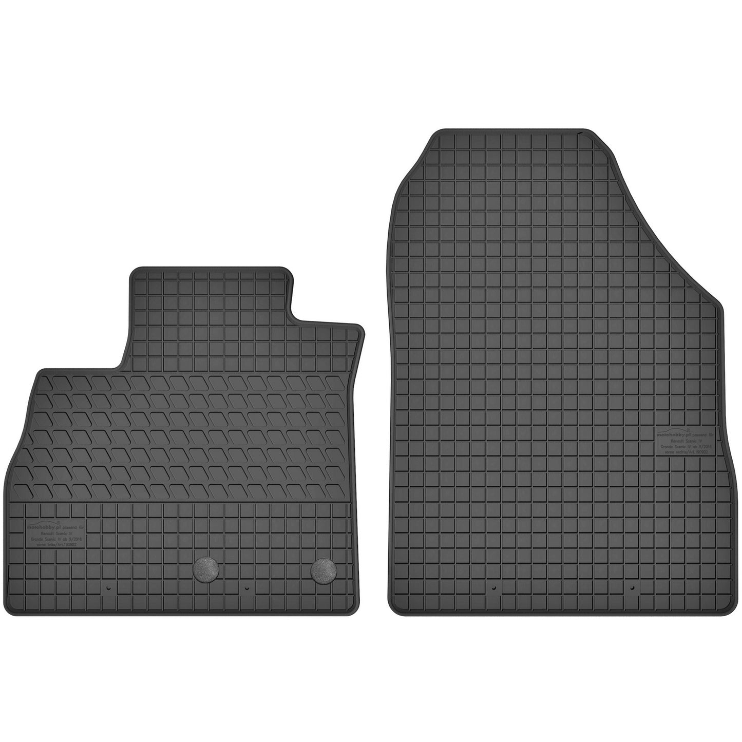 Motohobby Passform Gummi Fußmatten Set für Renault Scenic 4 2016 - 2022