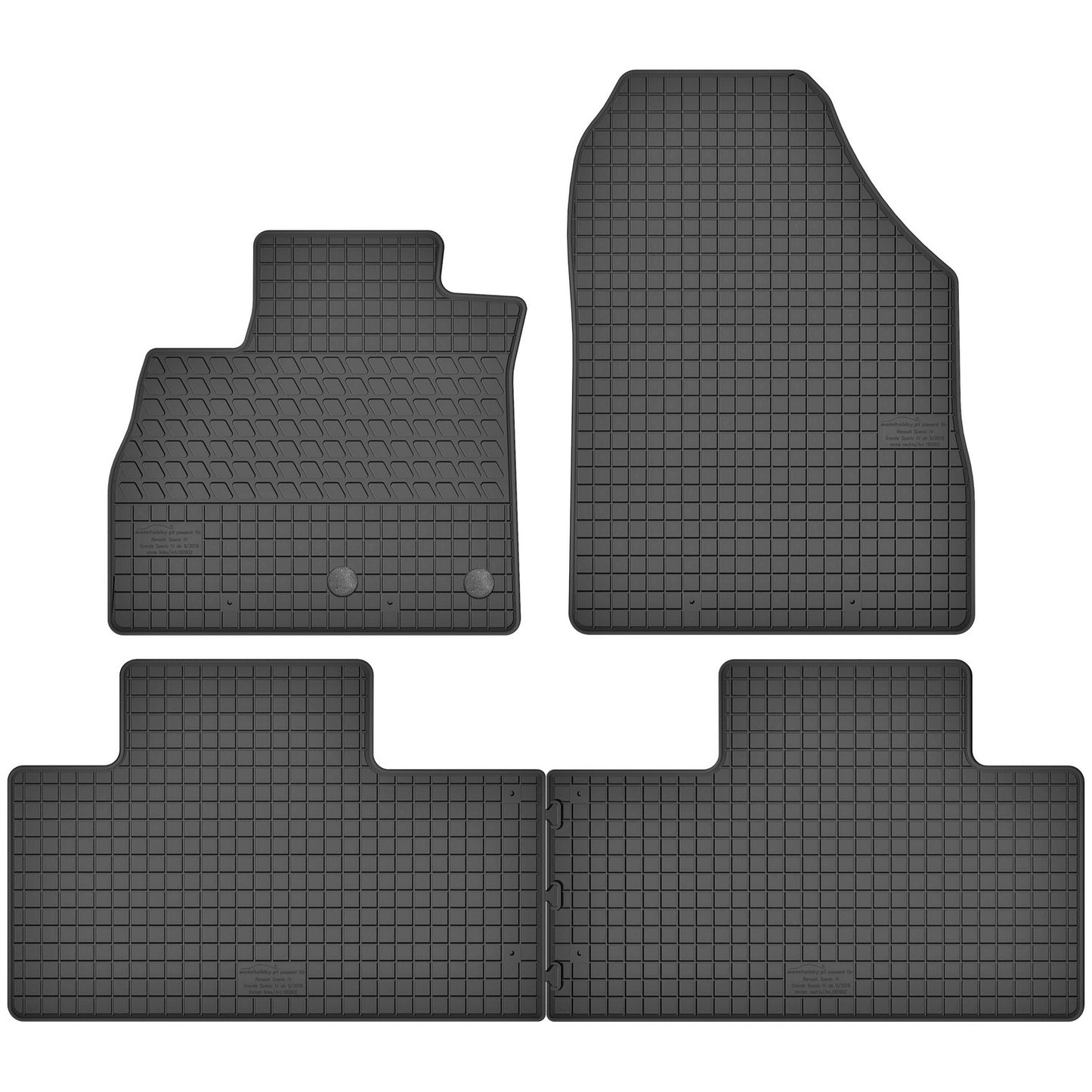Motohobby Passform Gummi Fußmatten Set für Renault Scenic 4 2016 - 2022
