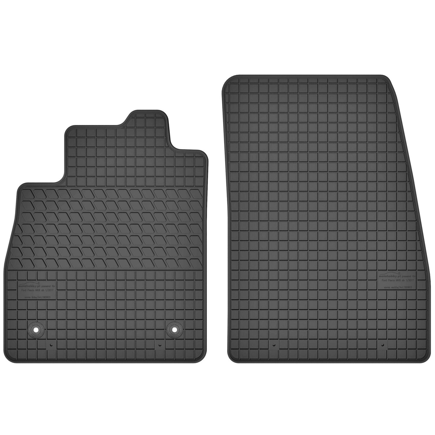 Motohobby Passform Gummi Fußmatten Set für Ford Fiesta 2017 - 2023