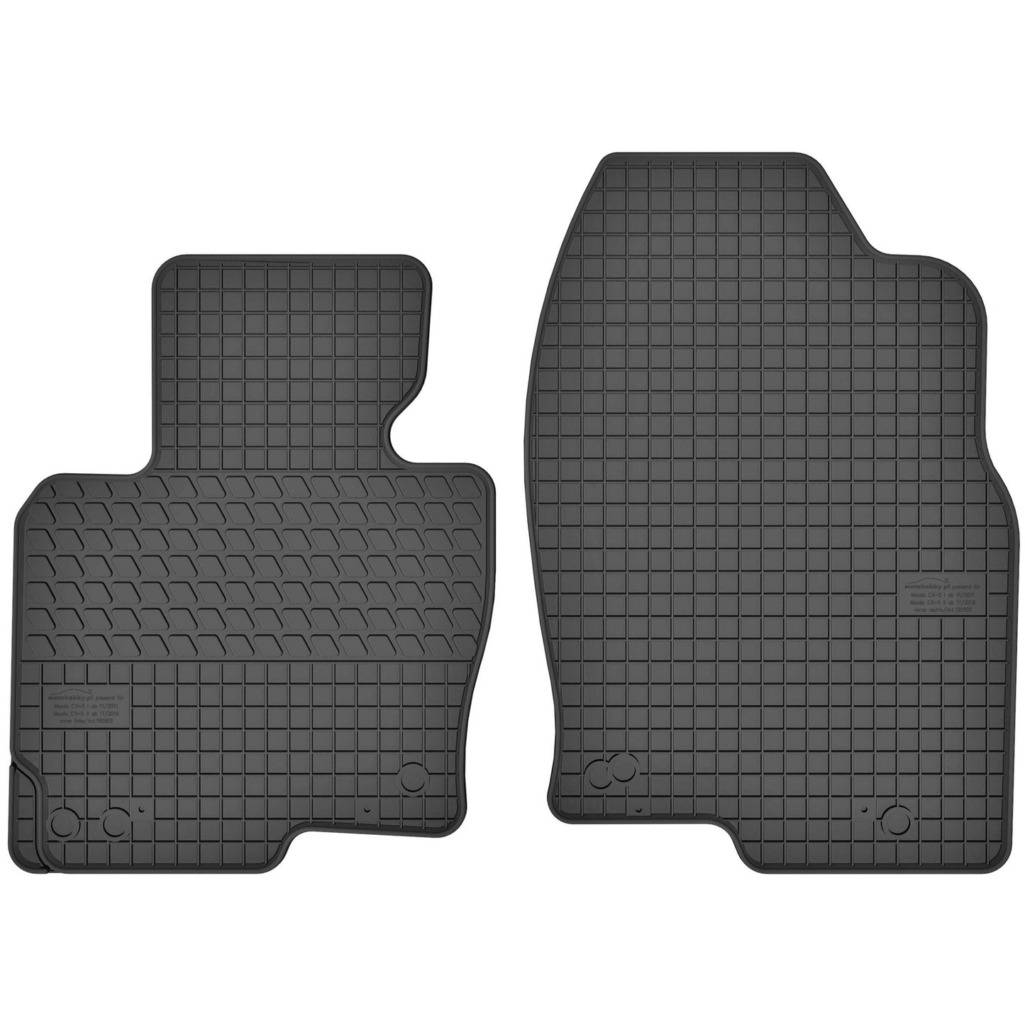 Motohobby Passform Gummi Fußmatten Set für Mazda CX-5 2017 - 2025