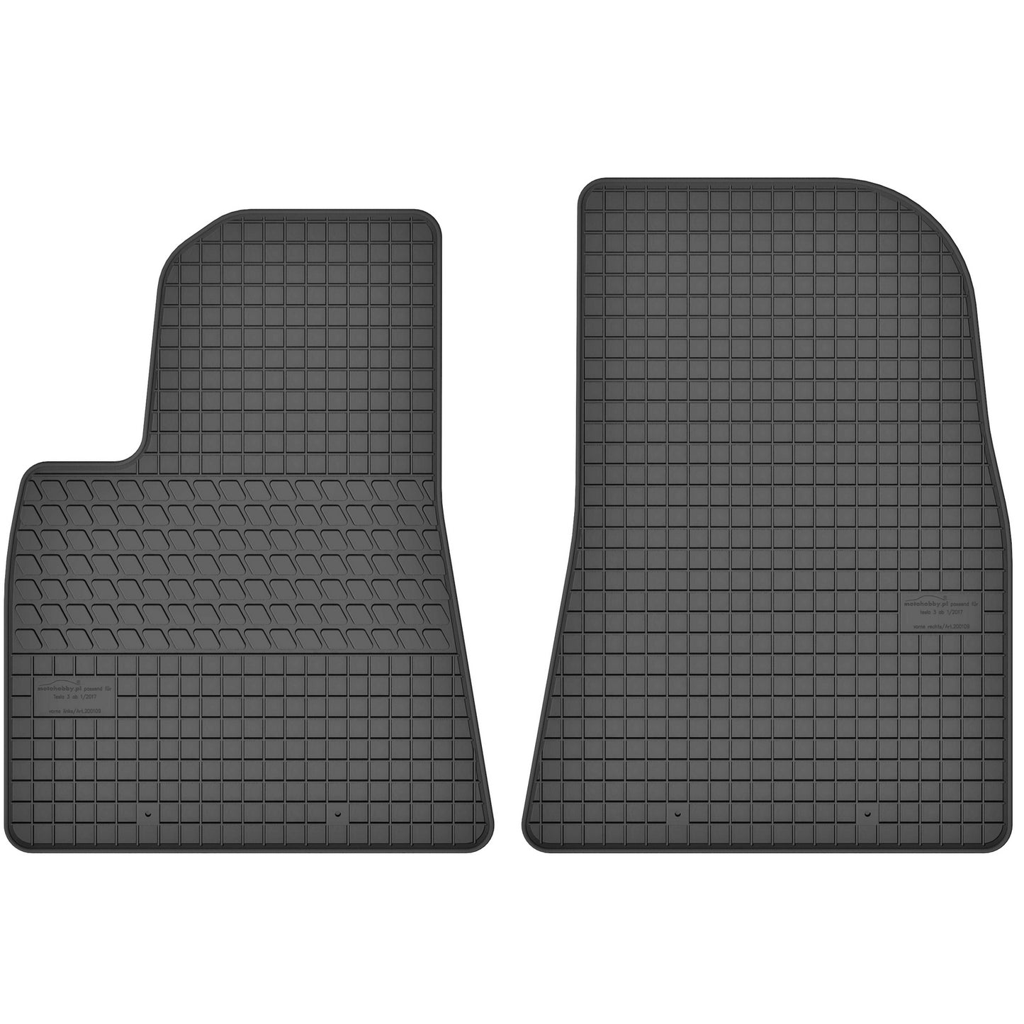 Motohobby Passform Gummi Fußmatten Set für Tesla Model 3 2017 - 2025