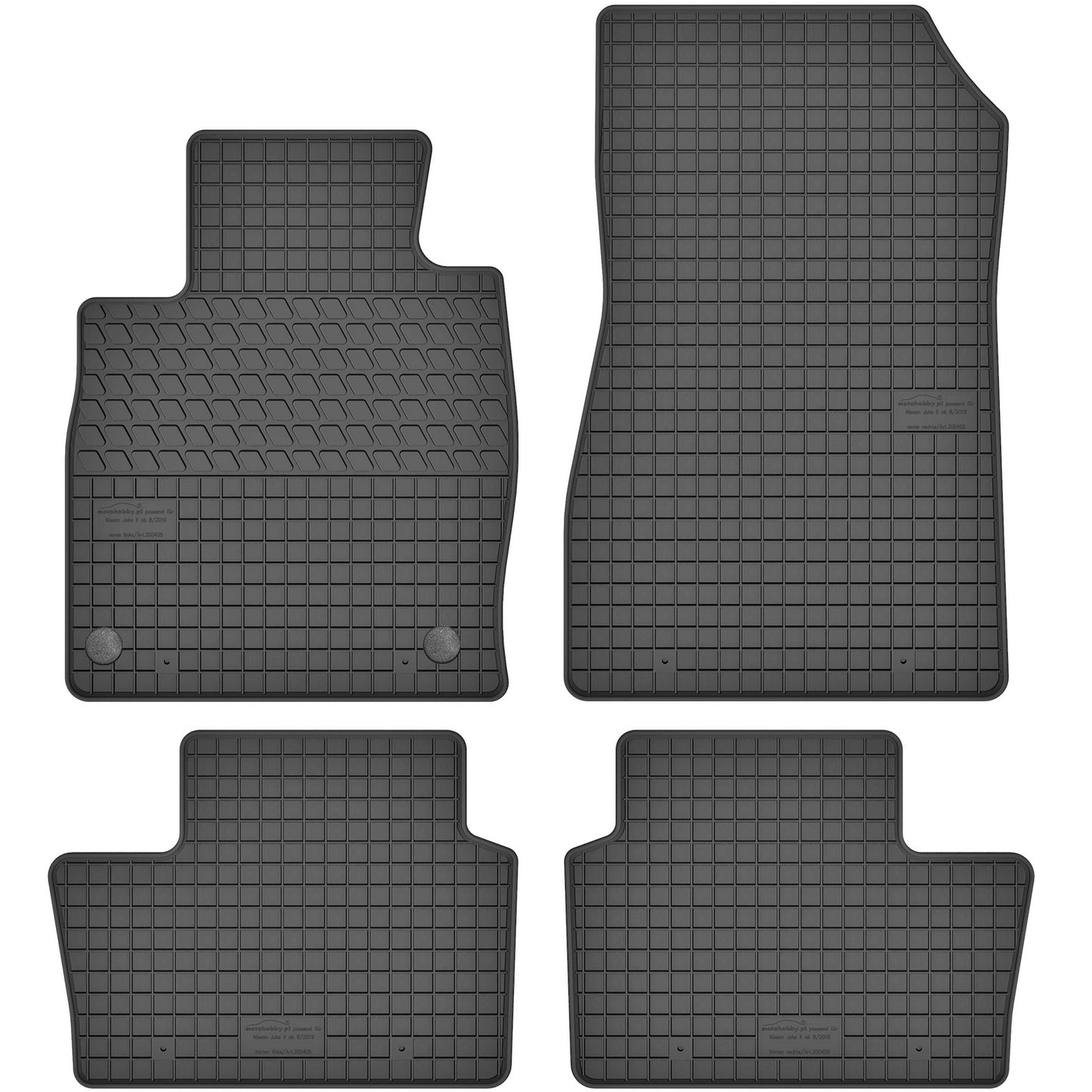 Motohobby Passform Gummi Fußmatten Set für Nissan Juke 2019 - 2025