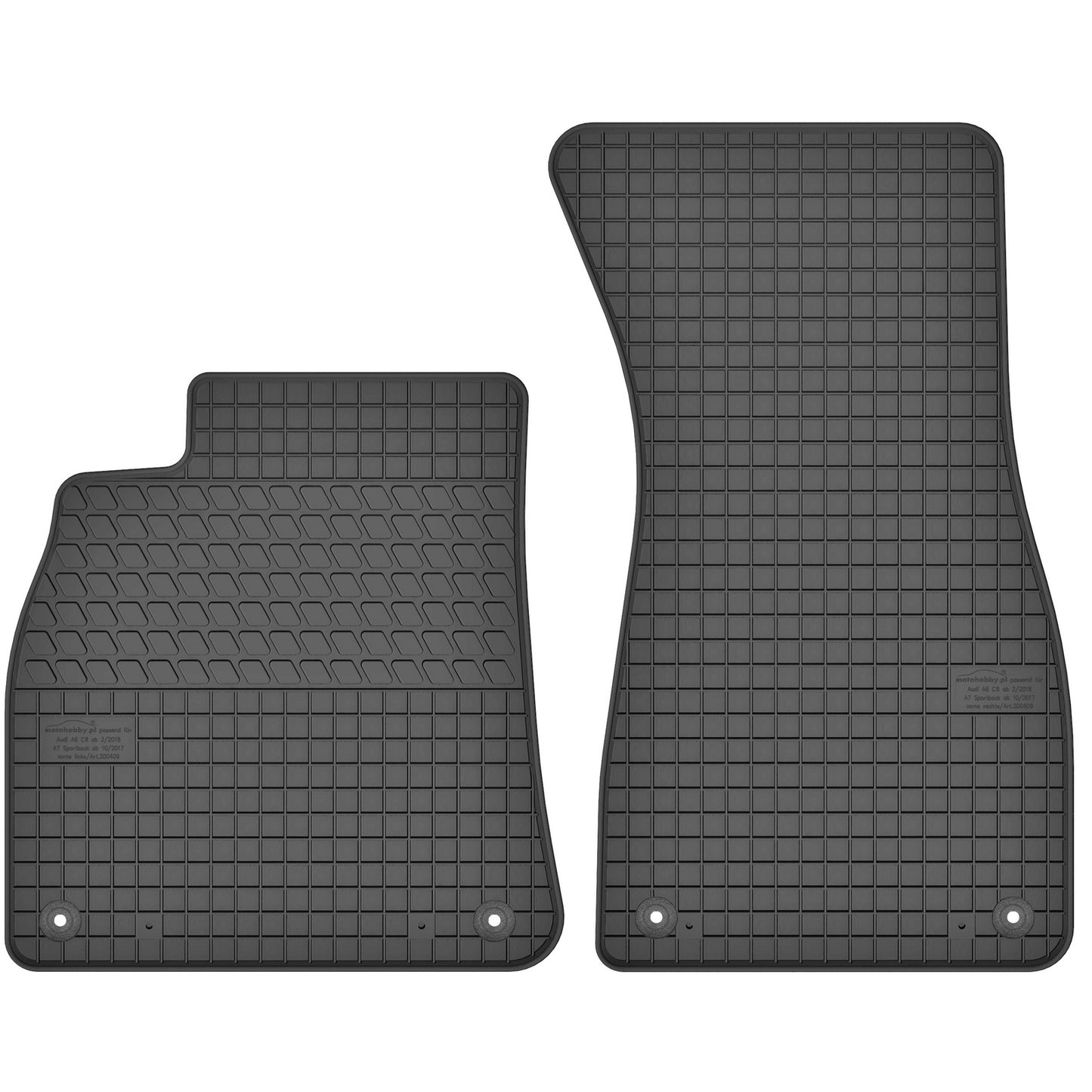 Motohobby Passform Gummi Fußmatten Set für Audi A6 C8 2018 - 2025