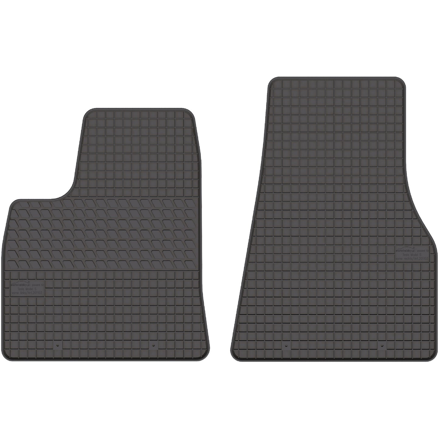 Motohobby Passform Gummi Fußmatten Set für Tesla Model S 2012 - 2025