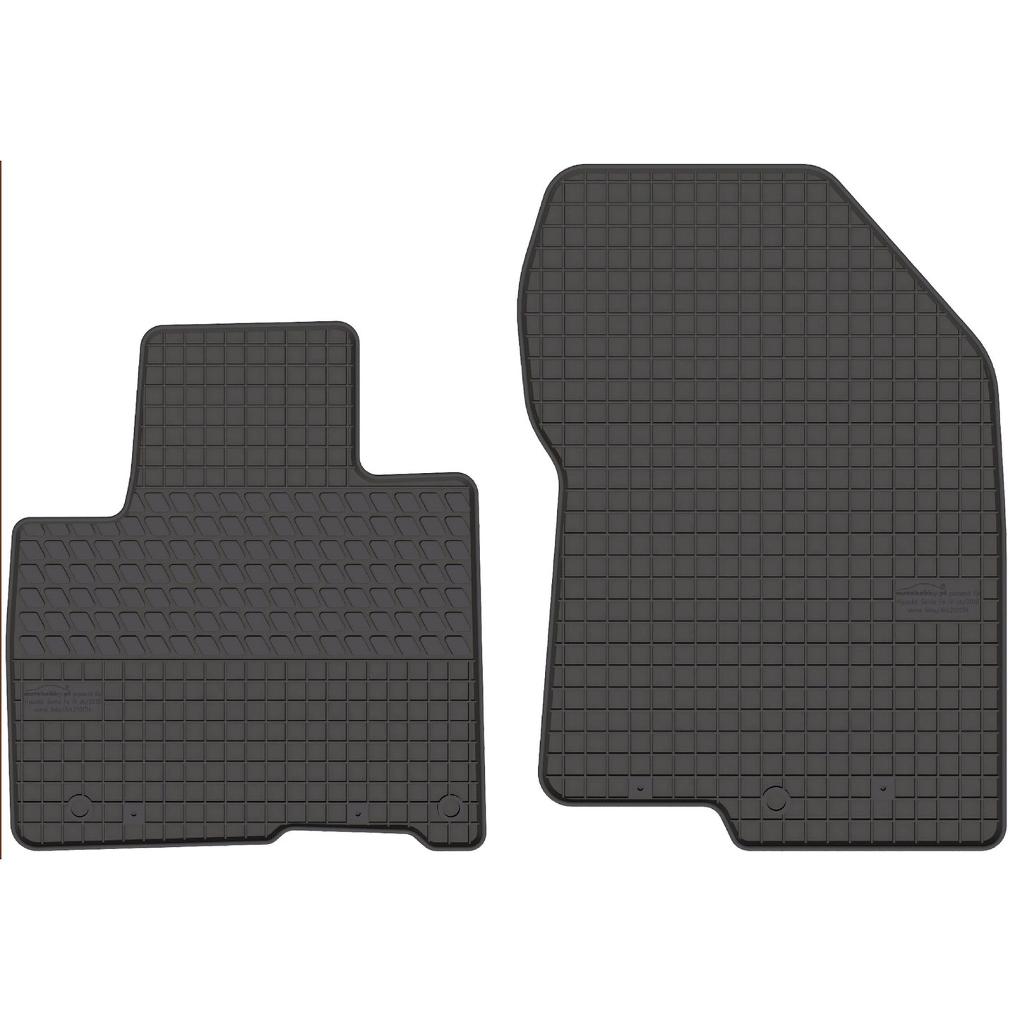 Motohobby Passform Gummi Fußmatten Set für Hyundai Santa Fe 2018 - 2023