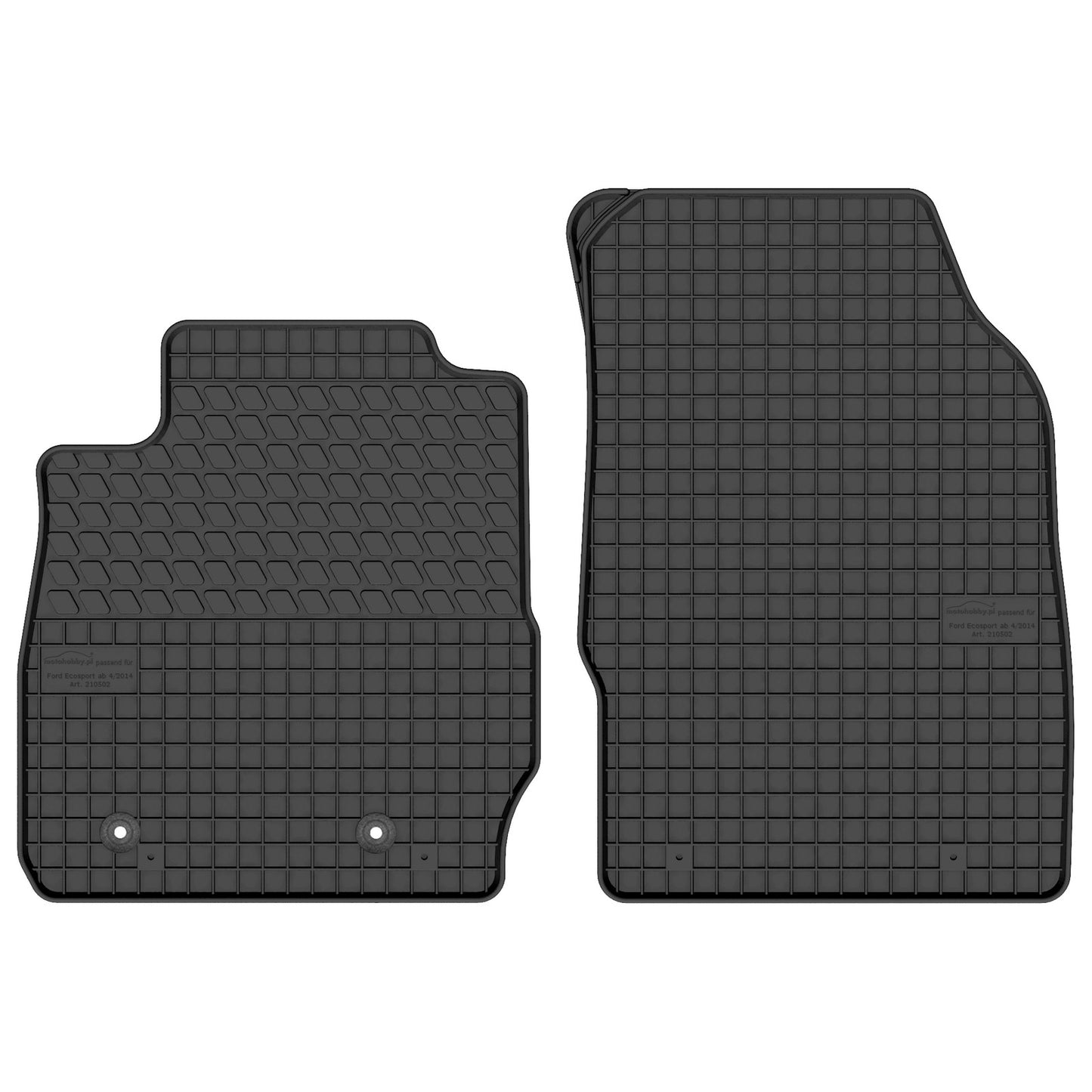 Motohobby Passform Gummi Fußmatten Set für Ford EcoSport 2014 - 2022