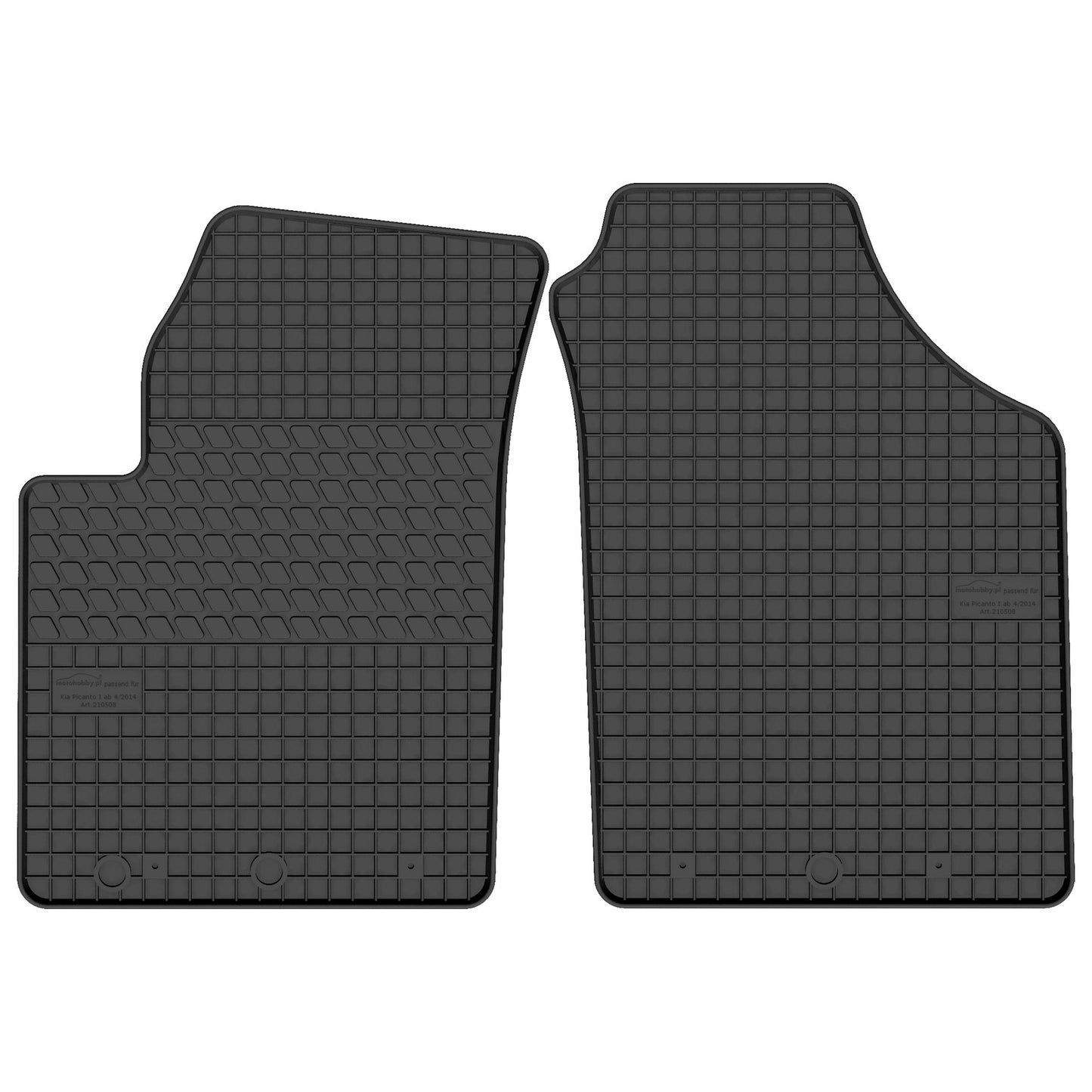 Motohobby Passform Gummi Fußmatten Set für Kia Picanto 1 2004 - 2011