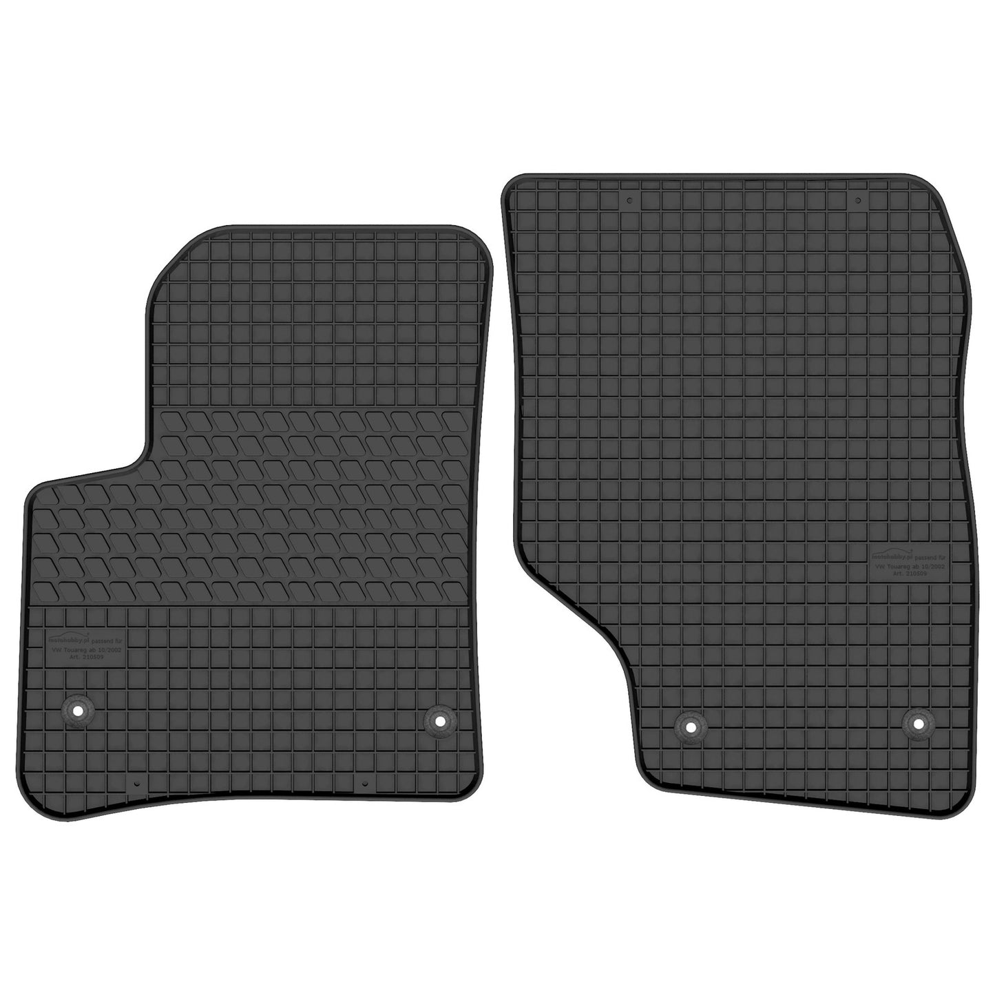 Motohobby Passform Gummi Fußmatten Set für Volkswagen Touareg 2002 - 2010