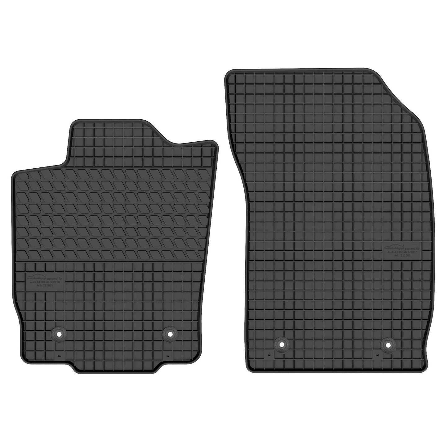 Motohobby Passform Gummi Fußmatten Set für Audi A1 2010 - 2018