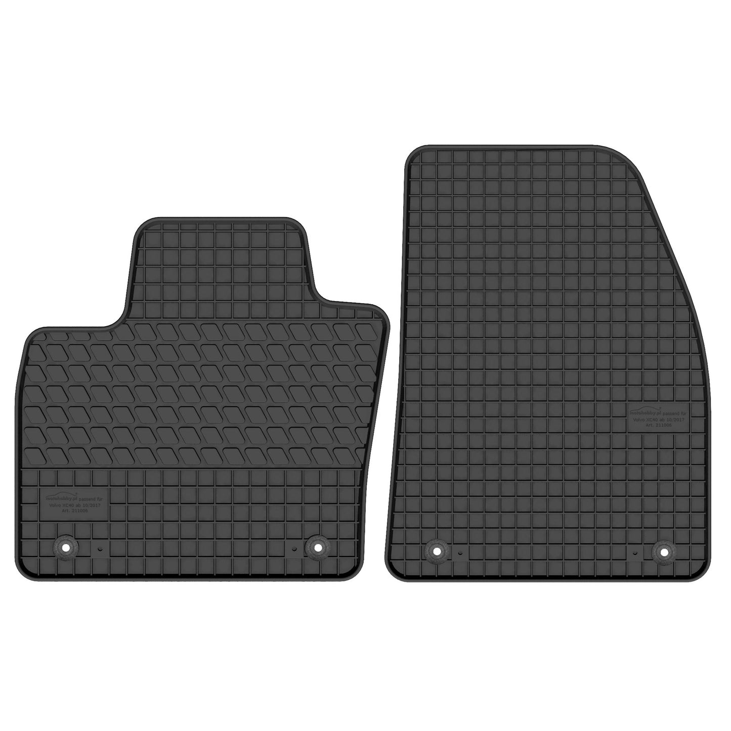 Motohobby Passform Gummi Fußmatten Set für Volvo XC40 2017 - 2025