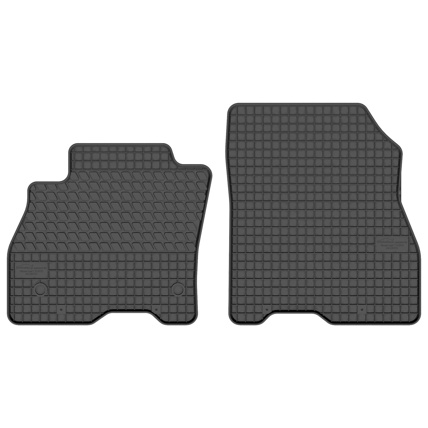 Motohobby Passform Gummi Fußmatten Set für Nissan Leaf 2010 - 2017