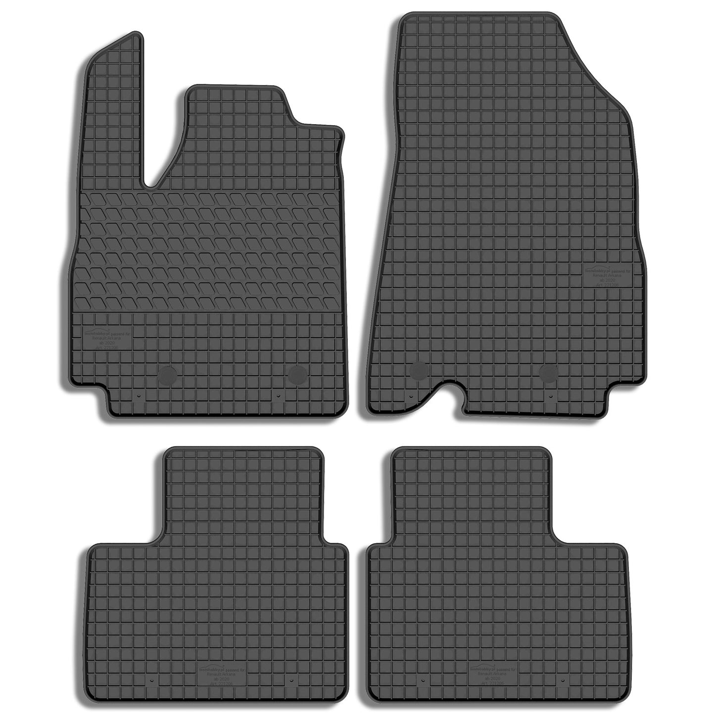 Motohobby Passform Gummi Fußmatten Set für Renault Arkana 2019 - 2025