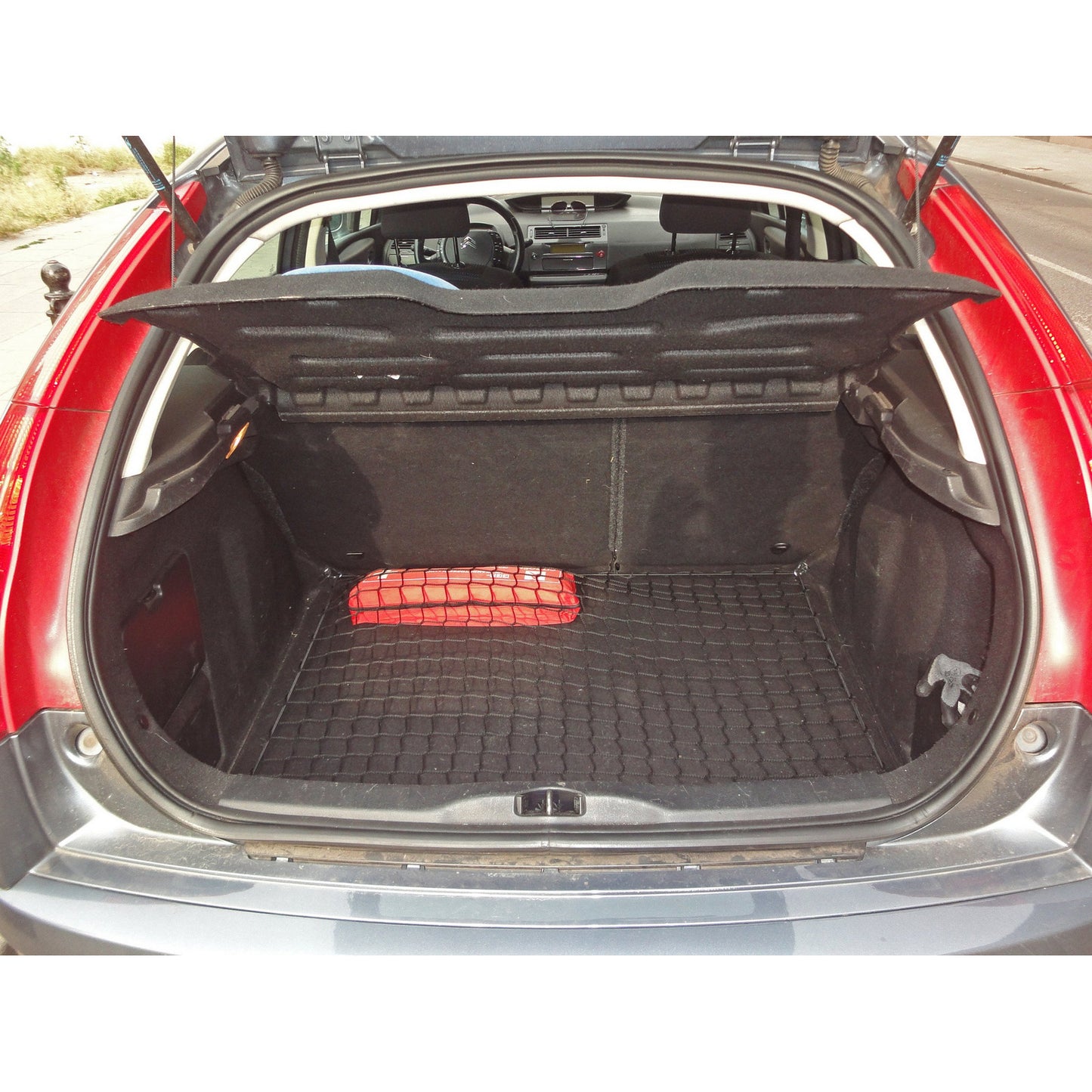 Autosiatki Kofferraumbodennetz Gepäcknetz für Citroen C4 1 Limousine 2004 - 2010