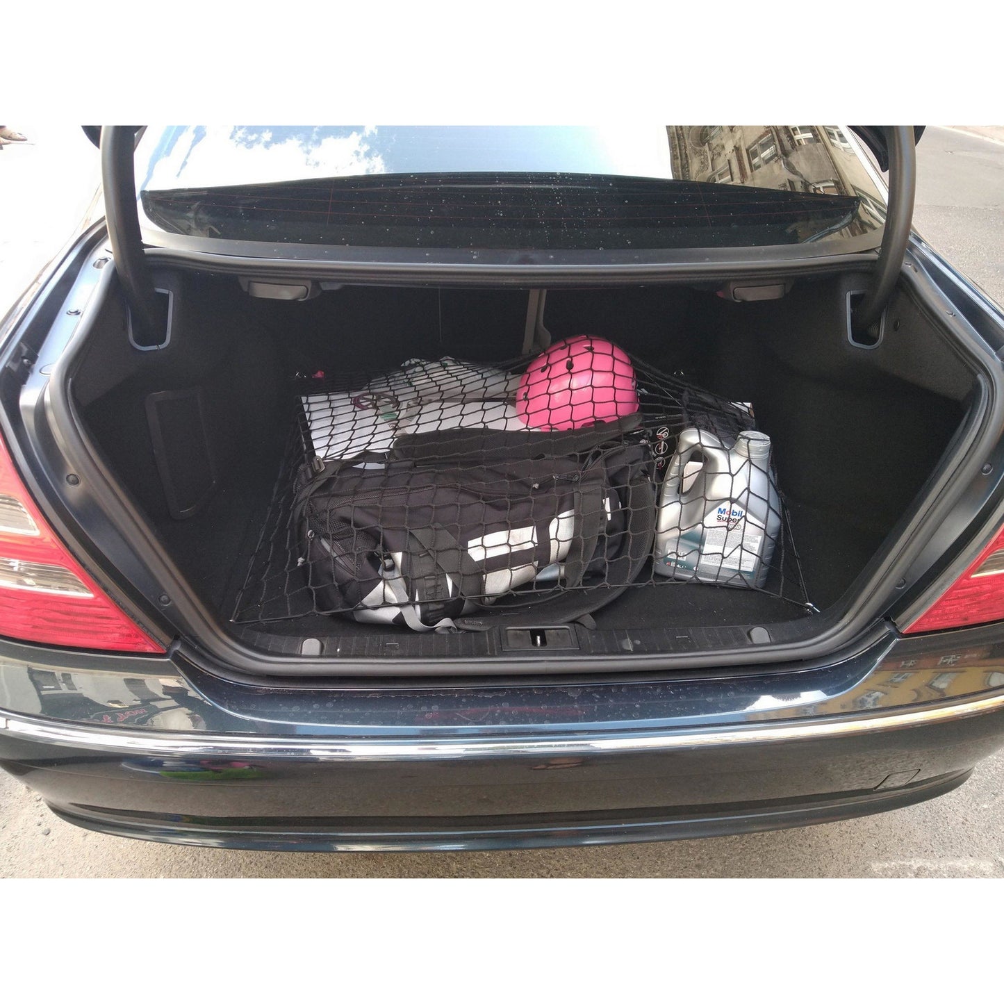 Autosiatki Kofferraumbodennetz Gepäcknetz für Mercedes E W211 2003 - 2009