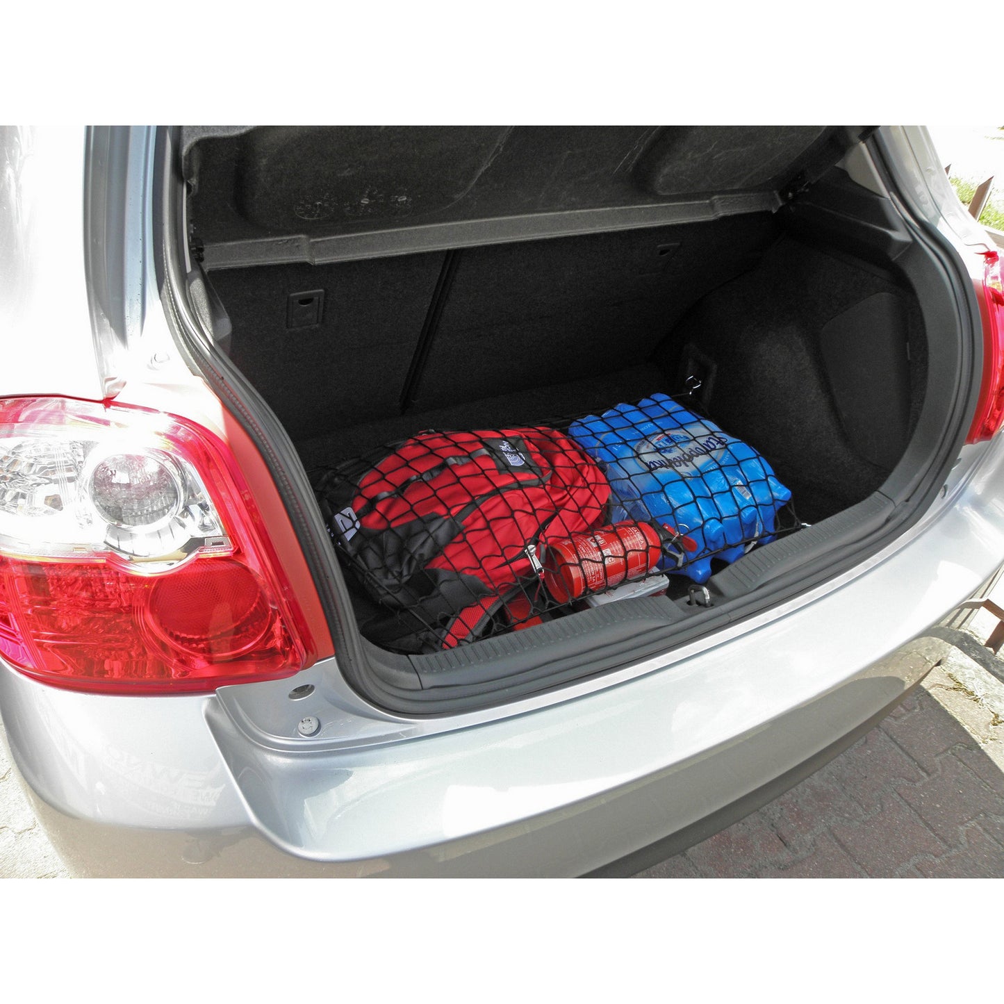 Autosiatki Kofferraumbodennetz Gepäcknetz für Toyota Auris Fünftürer 2006 - 2012