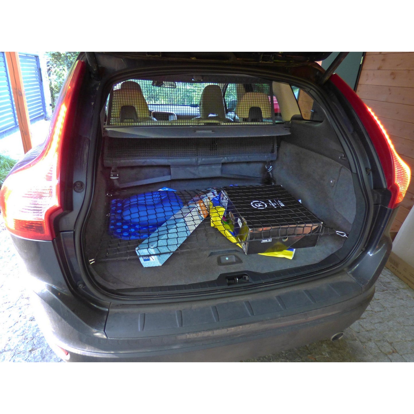 Autosiatki Kofferraumbodennetz Gepäcknetz für Volvo XC60 2008 - 2017