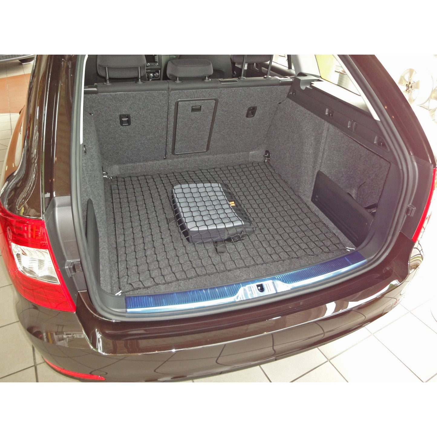 Autosiatki Kofferraumbodennetz Gepäcknetz für Skoda Superb 2 Kombi 2008 - 2015