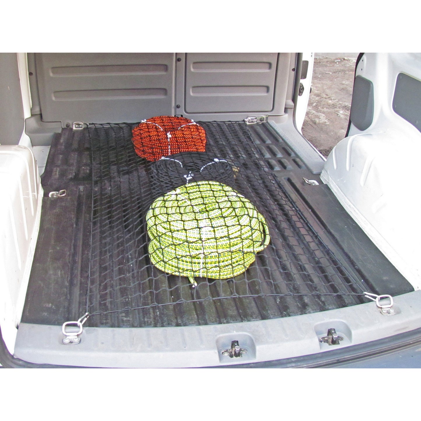 Autosiatki Kofferraumbodennetz Gepäcknetz für Volkswagen Caddy Kastenwagen 2004 - 2015