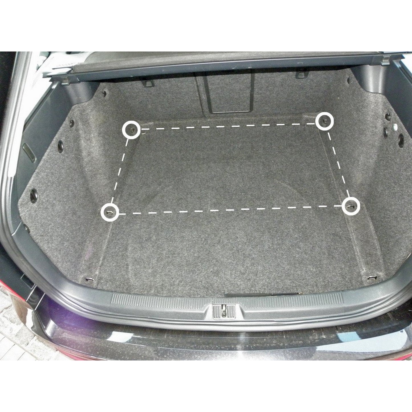 Autosiatki Kofferraumbodennetz Gepäcknetz für Skoda Octavia 2 Combi 2004 - 2013