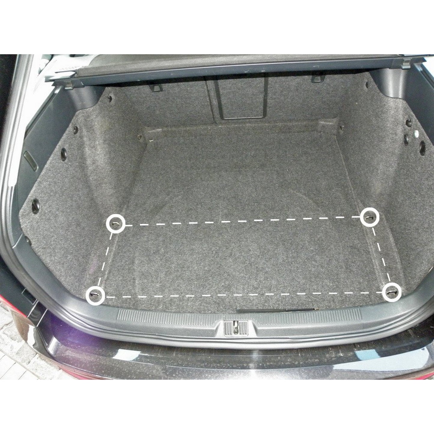 Autosiatki Kofferraumbodennetz Gepäcknetz für Skoda Octavia 2 Combi 2004 - 2013