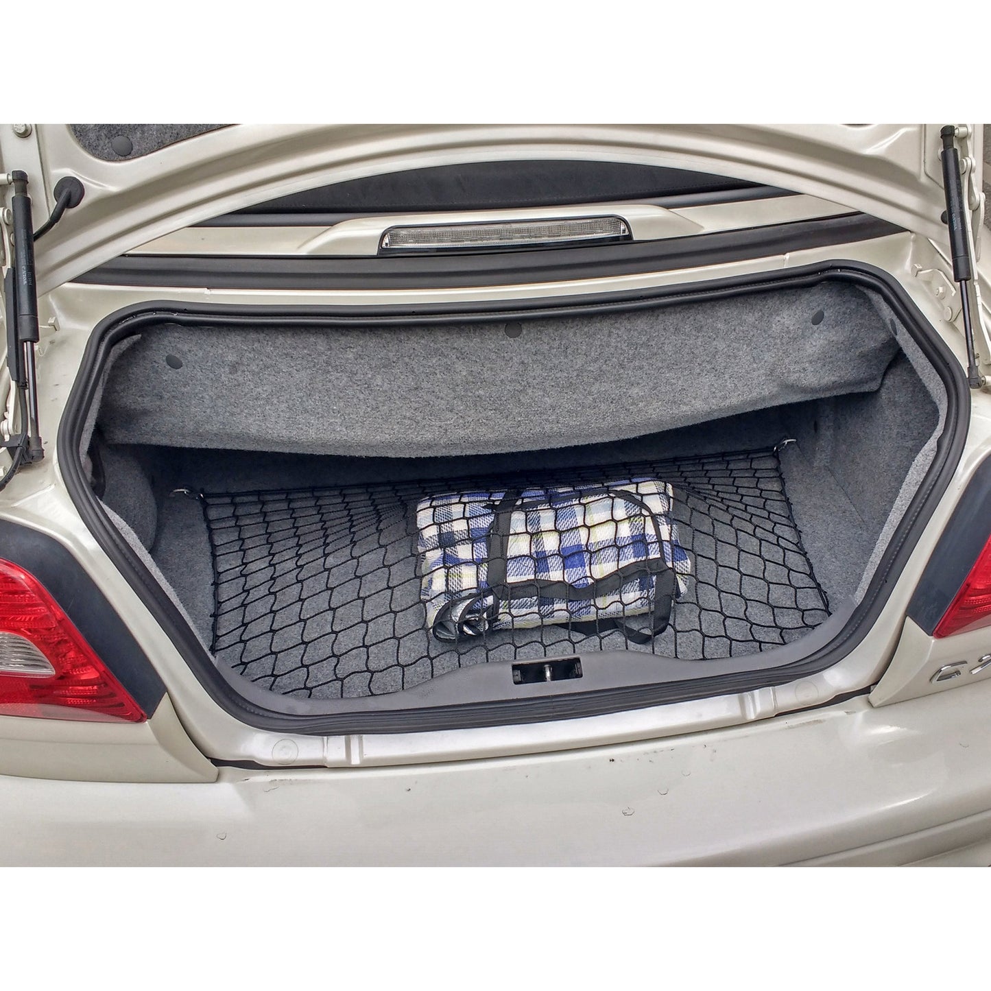 Autosiatki Kofferraumbodennetz Gepäcknetz für Volvo C70 1 Cabrio 1997 - 2005