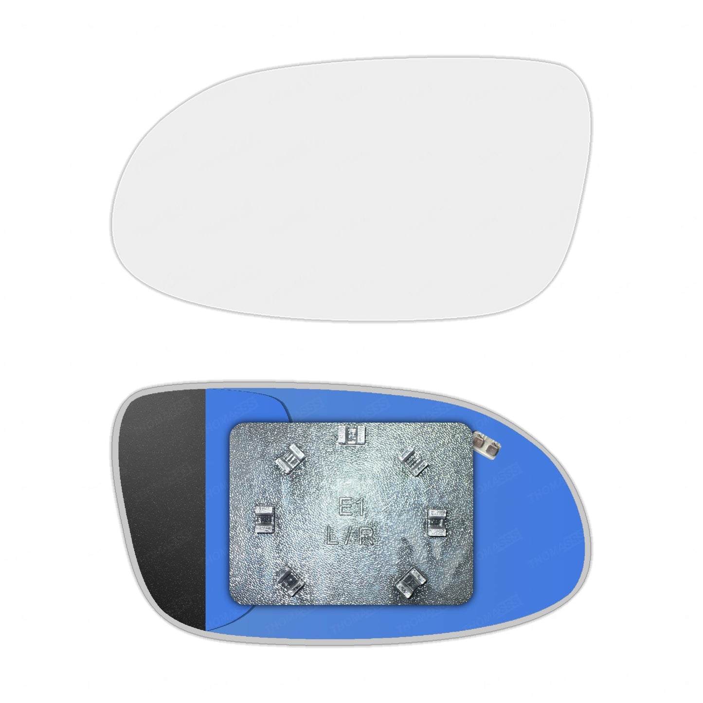 AGCP Spiegelglas Beheizt für Mercedes SL R230 2001 - 2004