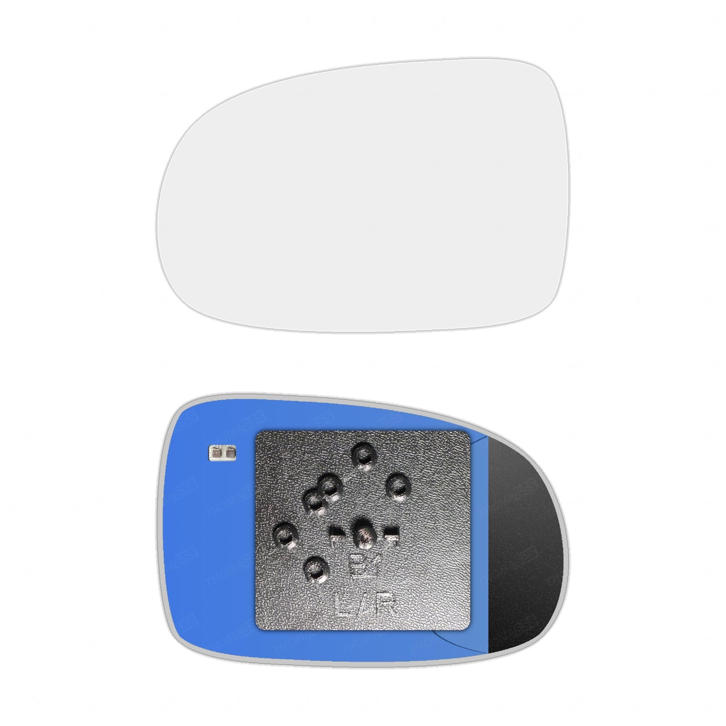 AGCP Spiegelglas Beheizt für Opel Corsa C 2000 - 2006