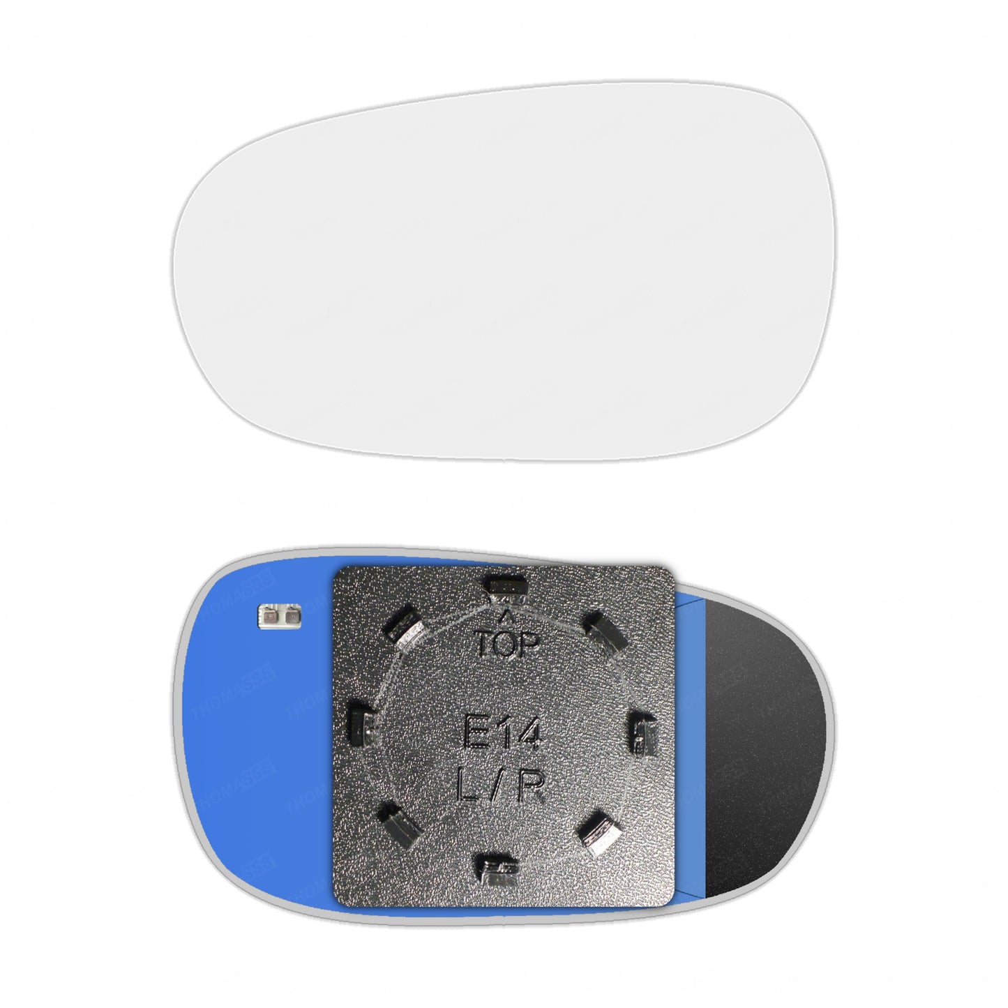 AGCP Spiegelglas Beheizt für Peugeot 607 1999 - 2012