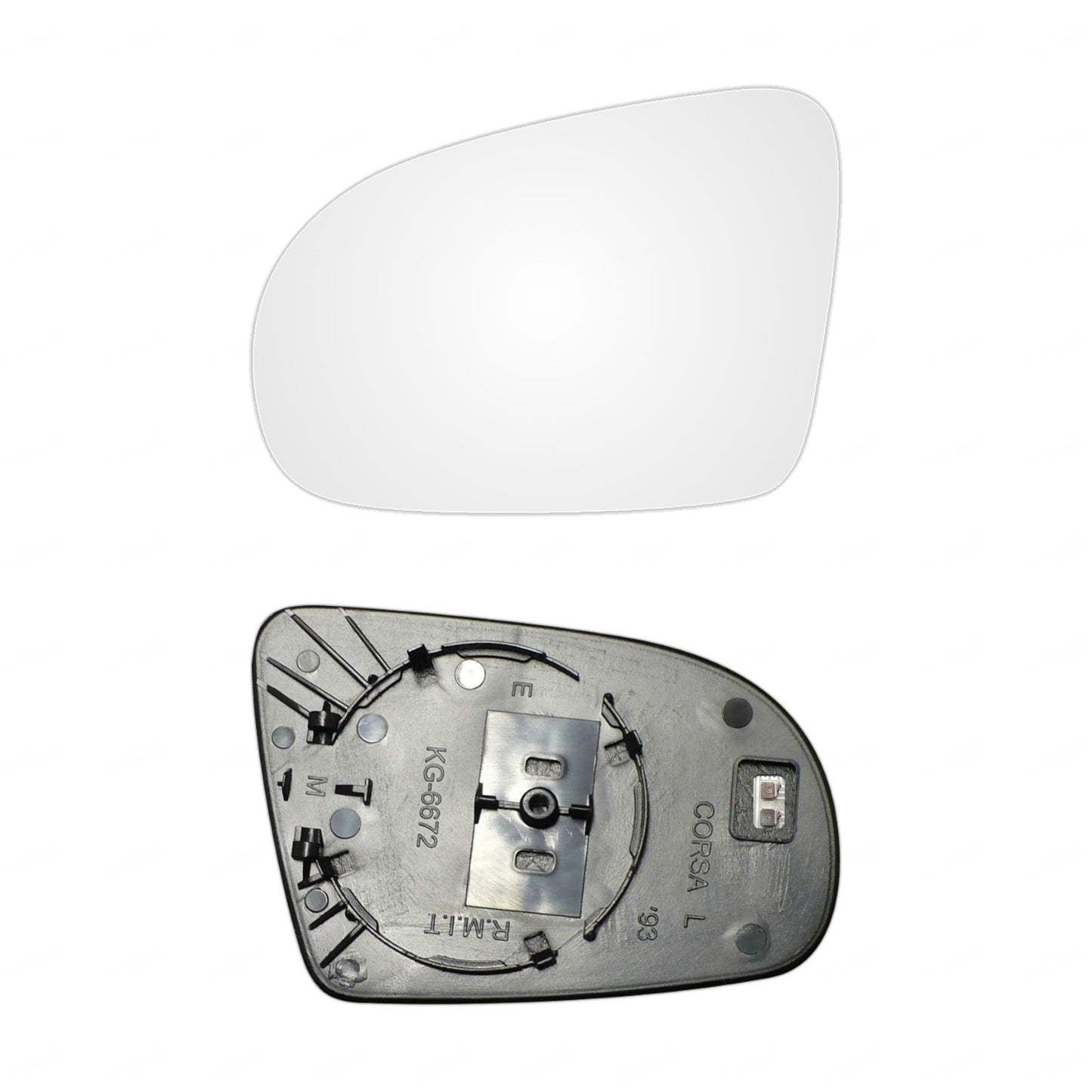 AGCP Spiegelglas Beheizt für Vauxhall Corsa 1 B 1993 - 2000
