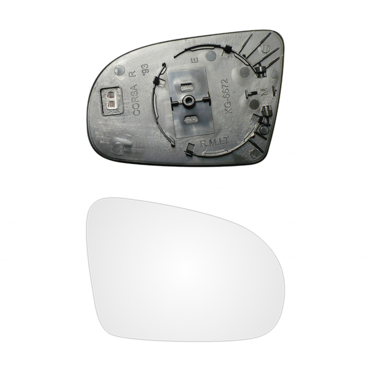 AGCP Spiegelglas Beheizt für Opel Corsa B 1993 - 2000