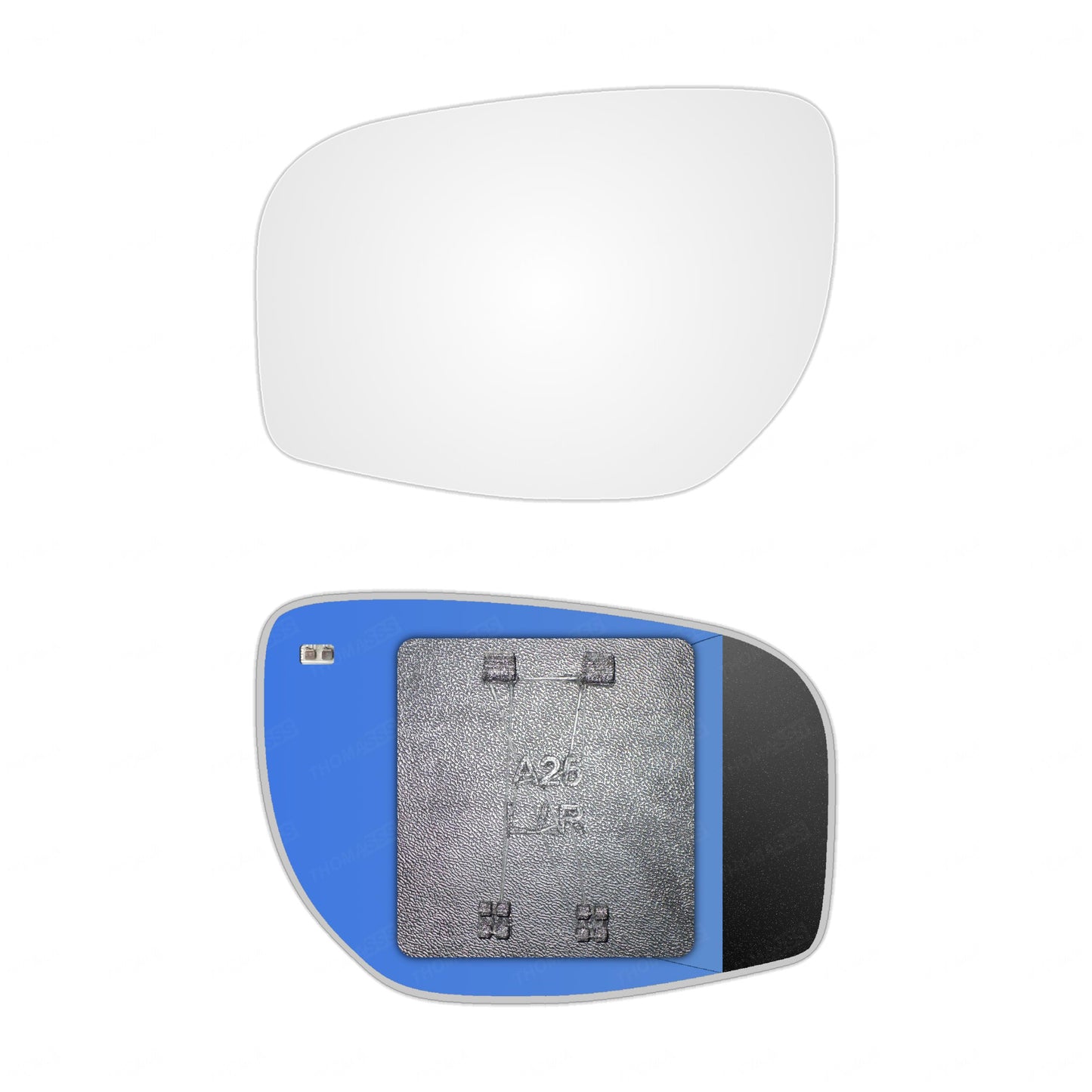 AGCP Spiegelglas Beheizt für Renault Koleos 2006 - 2011