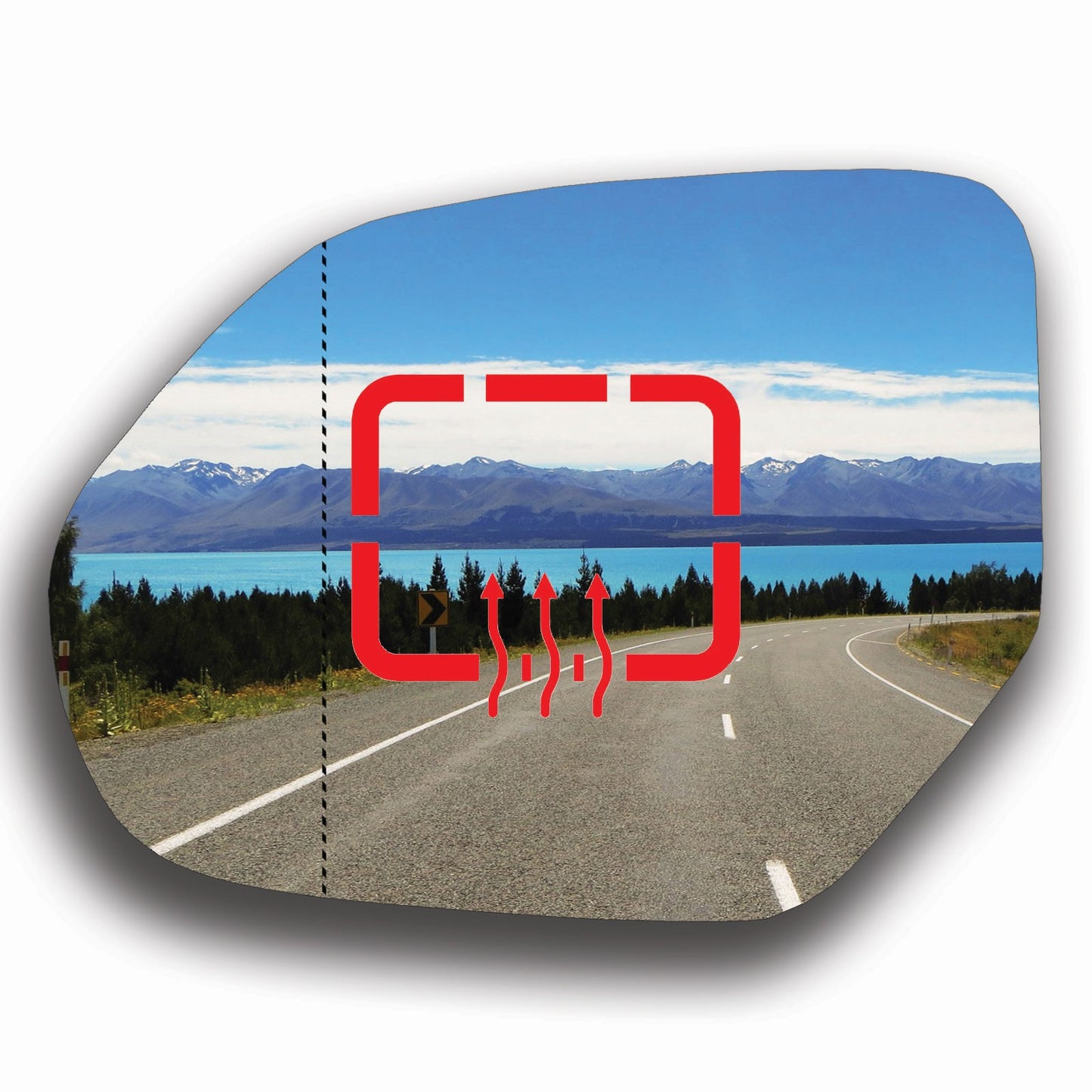 AGCP Spiegelglas Beheizt für Volkswagen Atlas Cross Sport 2020 - 2025