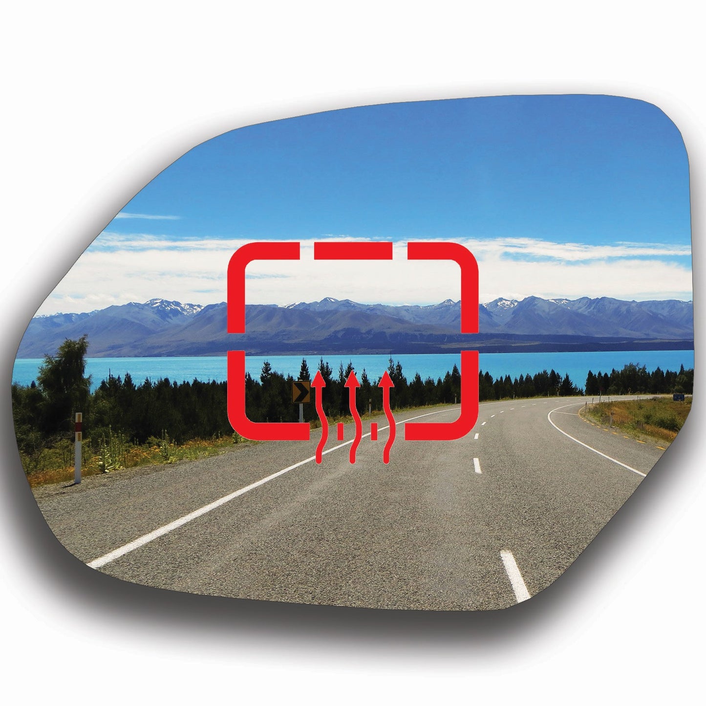 AGCP Spiegelglas Beheizt für Volkswagen Atlas Cross Sport 2020 - 2025