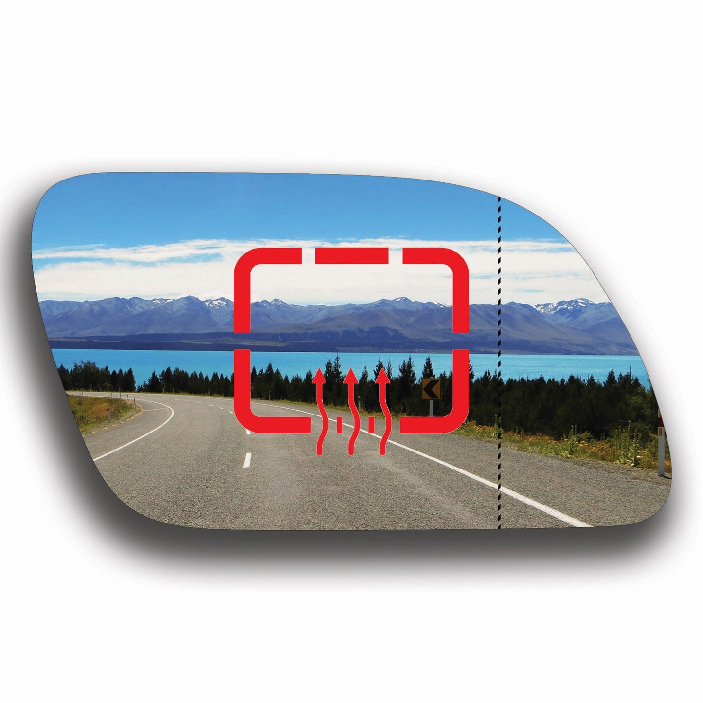 AGCP Spiegelglas Beheizt für Volkswagen Polo 4 2001 - 2005
