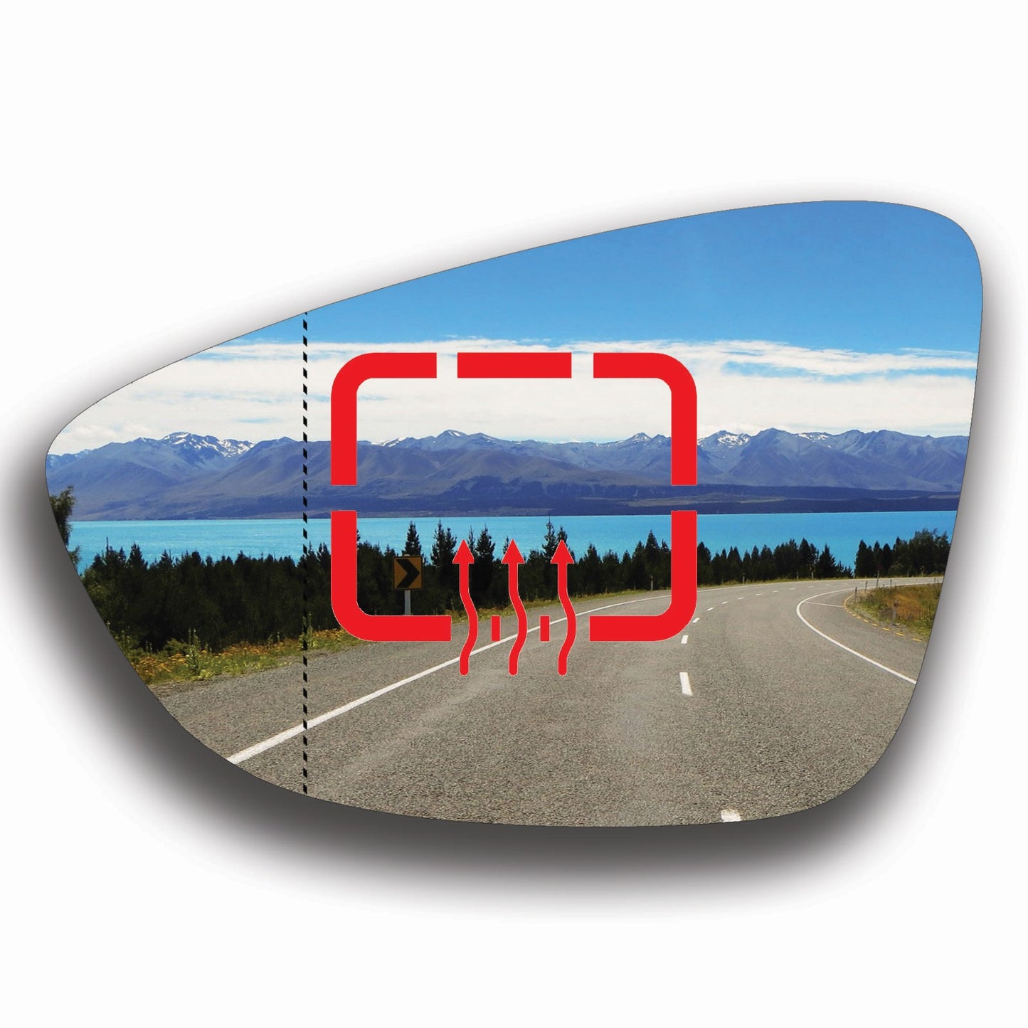 AGCP Spiegelglas Beheizt für Volkswagen CC 2008 - 2017