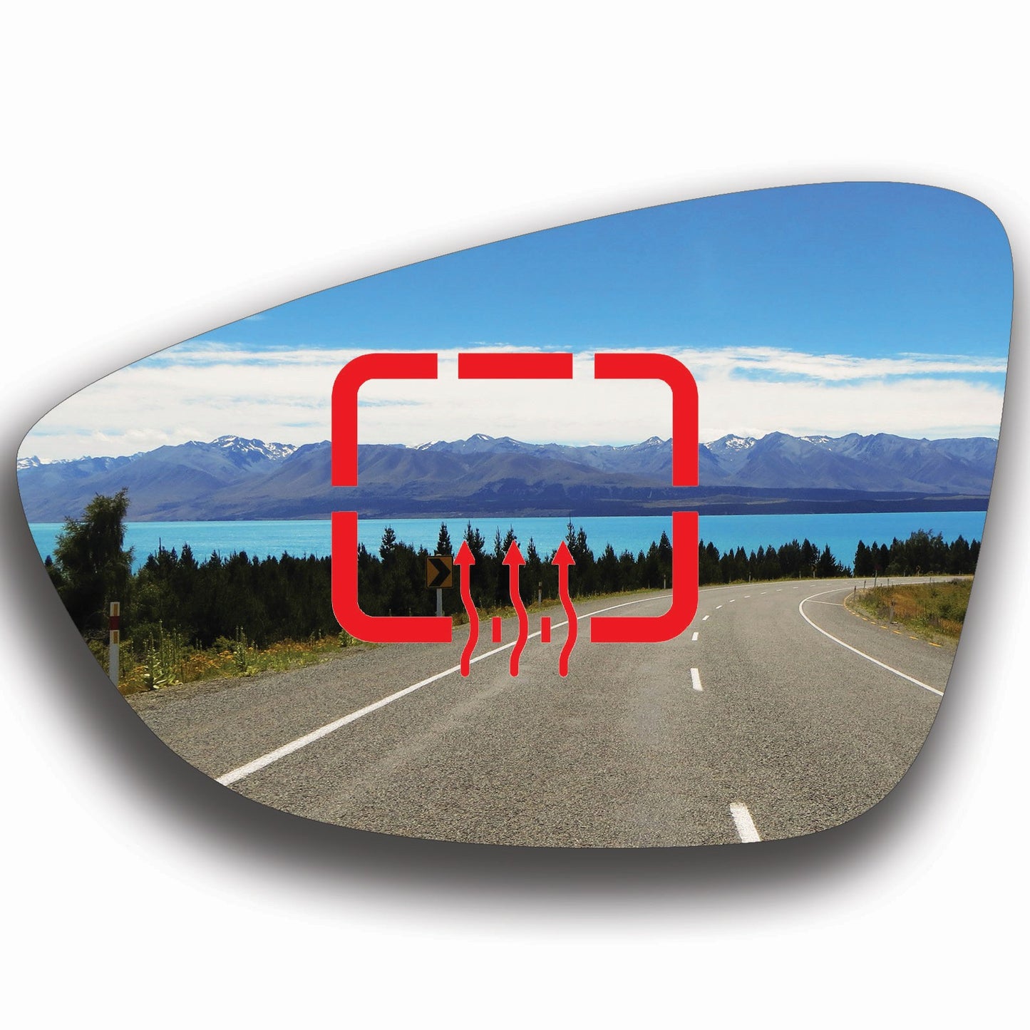 AGCP Spiegelglas Beheizt für Volkswagen CC 2008 - 2017