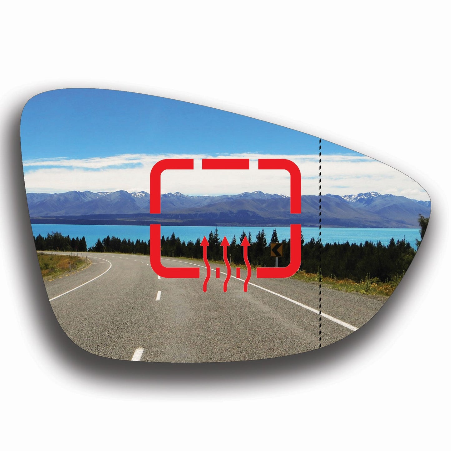 AGCP Spiegelglas Beheizt für Volkswagen CC 2008 - 2017